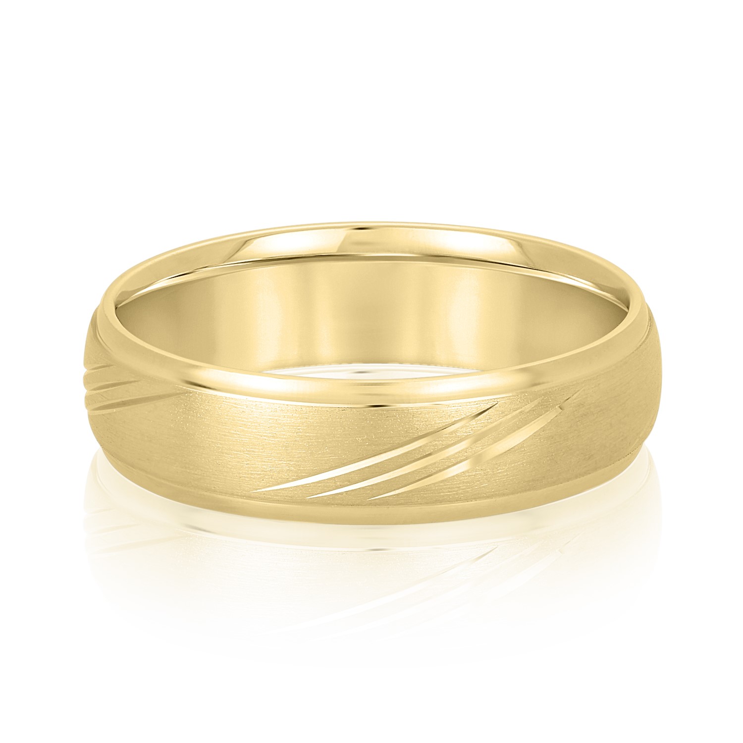  Mens Band Light 5MM Unknown Friendly Weight 10K yellow, white or rose gold - view 3
