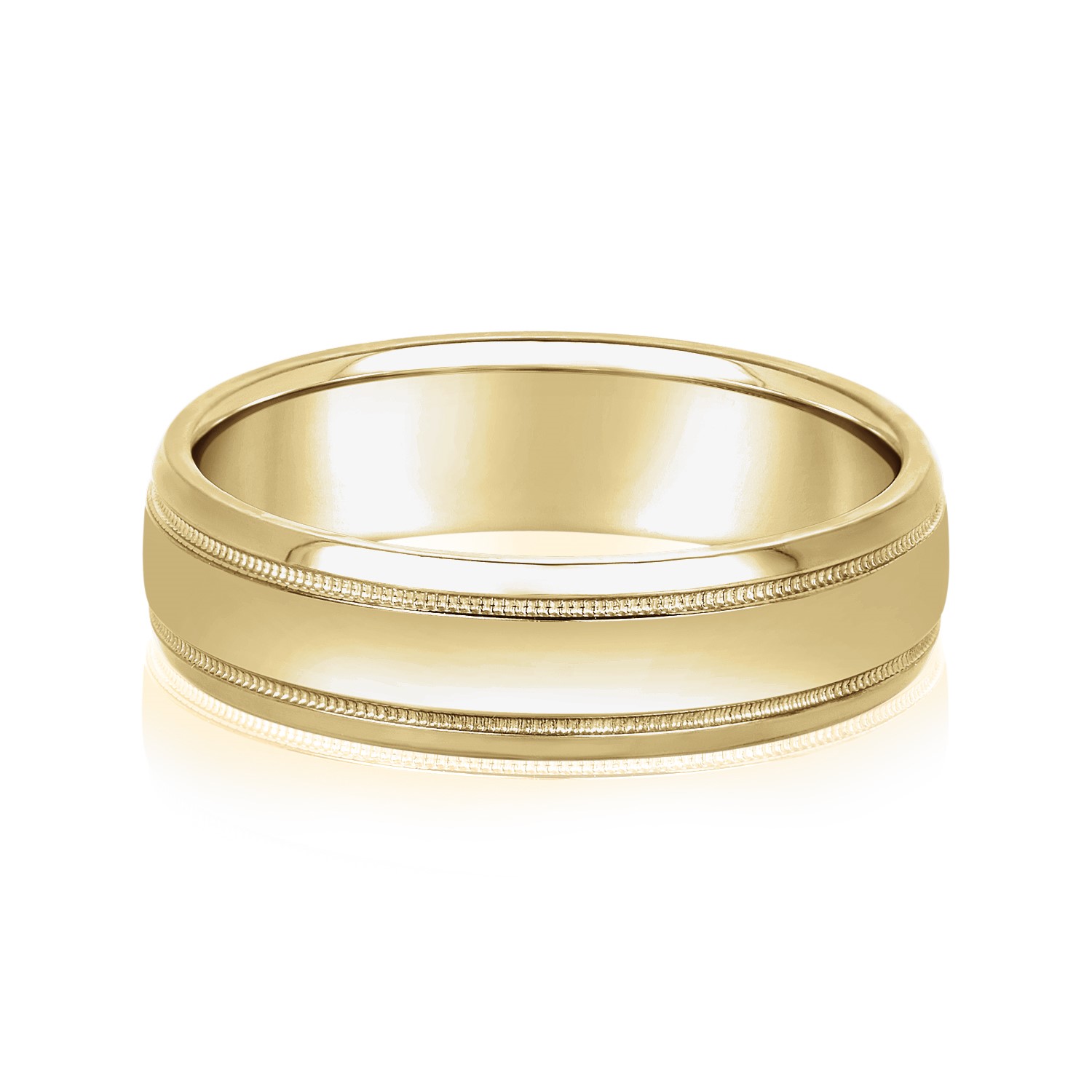 Mens Band Light 5MM Unknown Friendly Weight 10K yellow, white or rose gold - view 3
