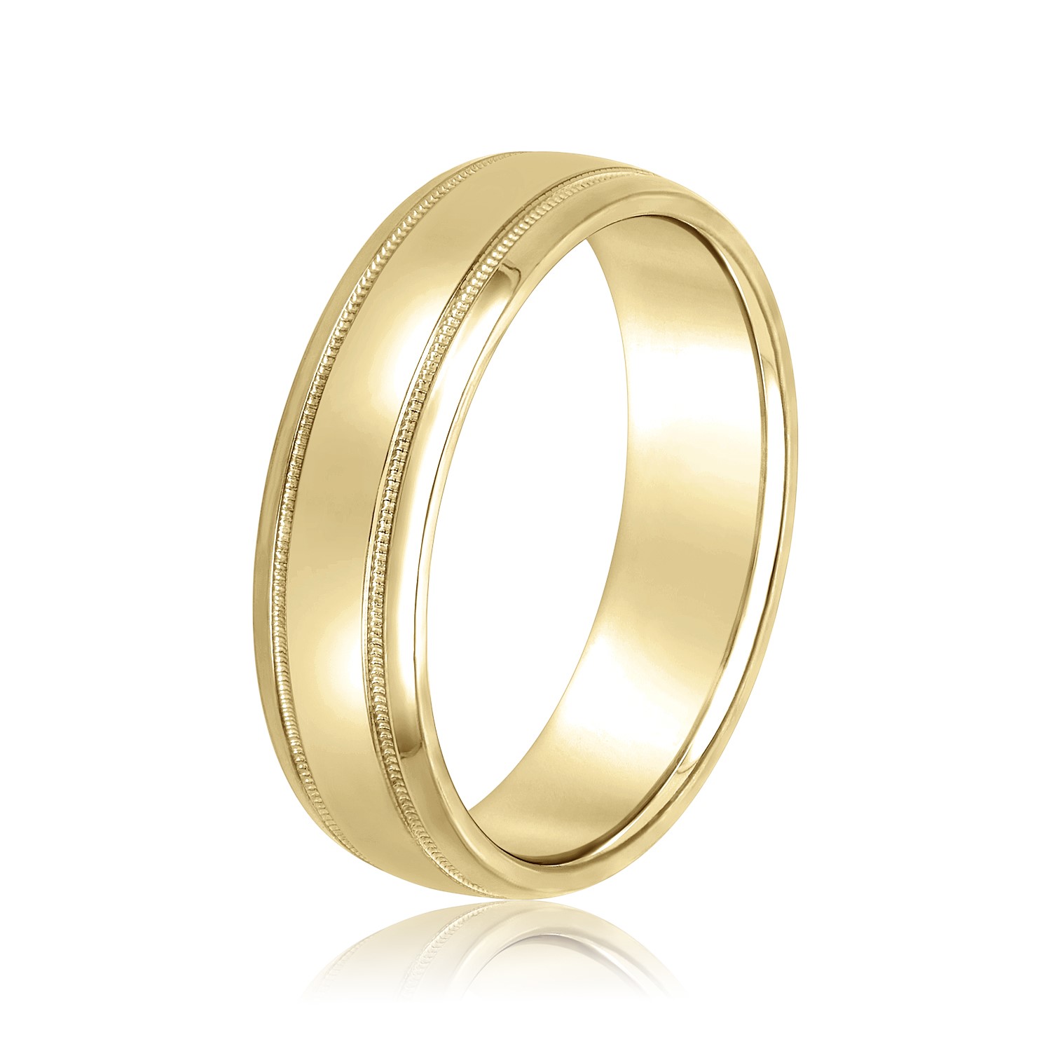  Mens Band Light 5MM Unknown Friendly Weight 10K yellow, white or rose gold - view 4