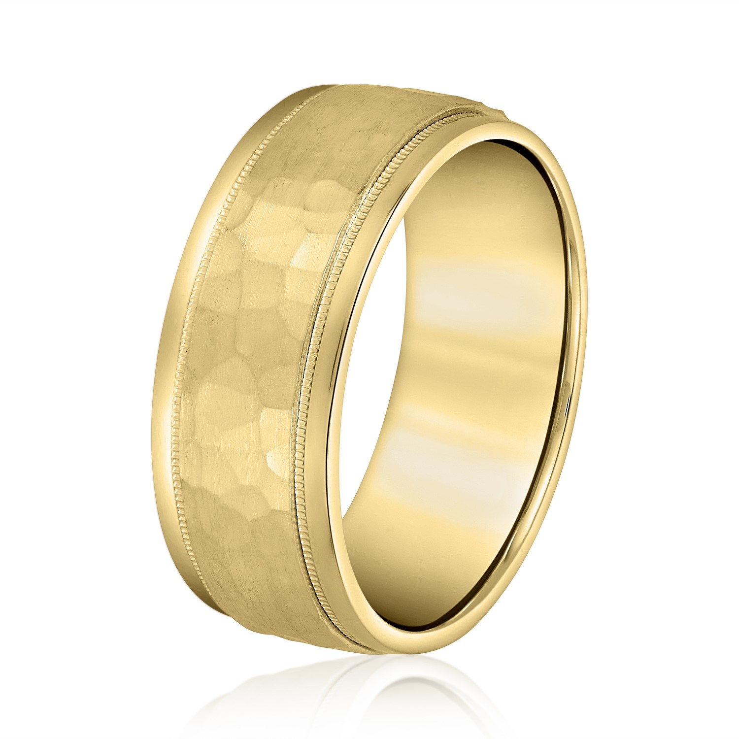  Mens Band Light 5MM Unknown Friendly Weight 10K yellow, white or rose gold - view 4