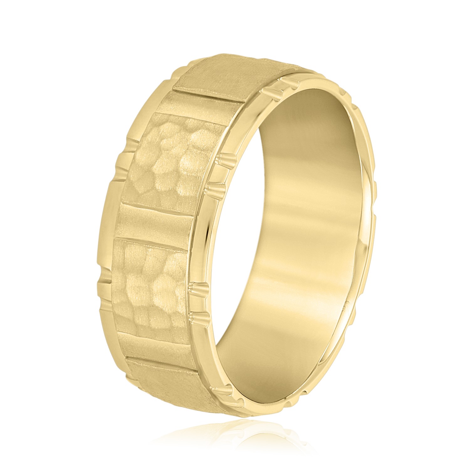  Mens Band Light 5MM Unknown Friendly Weight 10K yellow, white or rose gold - view 4