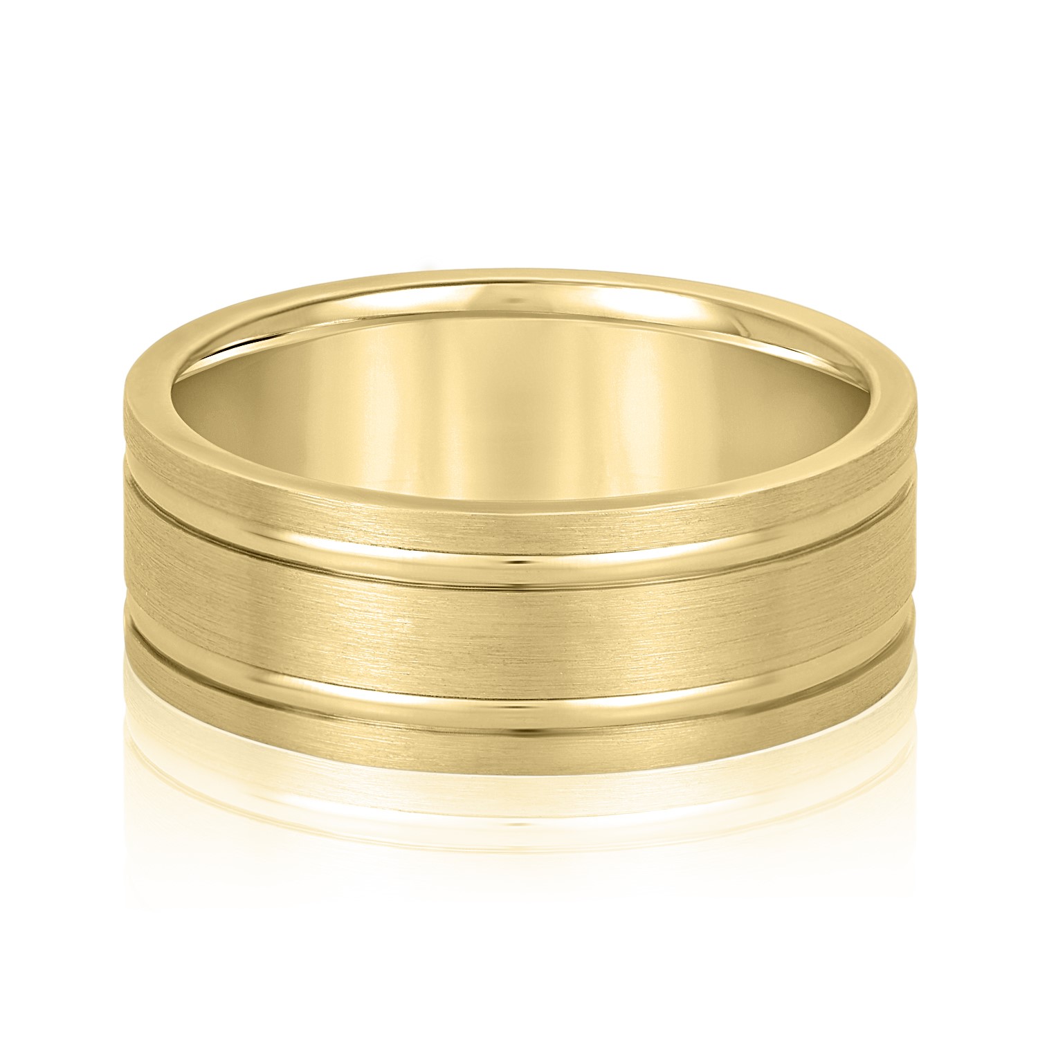  Mens Band Light 5MM Unknown Friendly Weight 10K yellow, white or rose gold - view 3