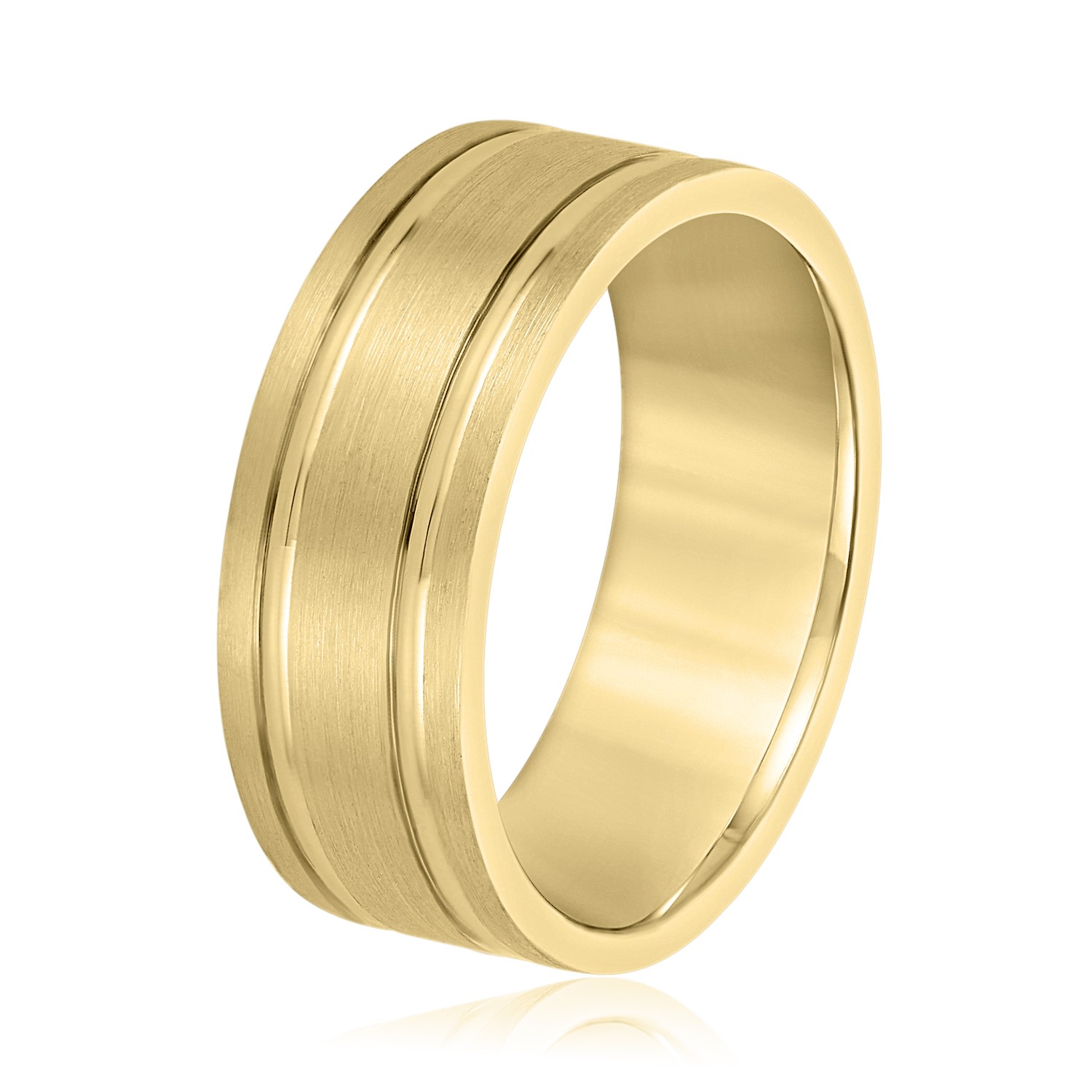  Mens Band Light 5MM Unknown Friendly Weight 10K yellow, white or rose gold - view 4