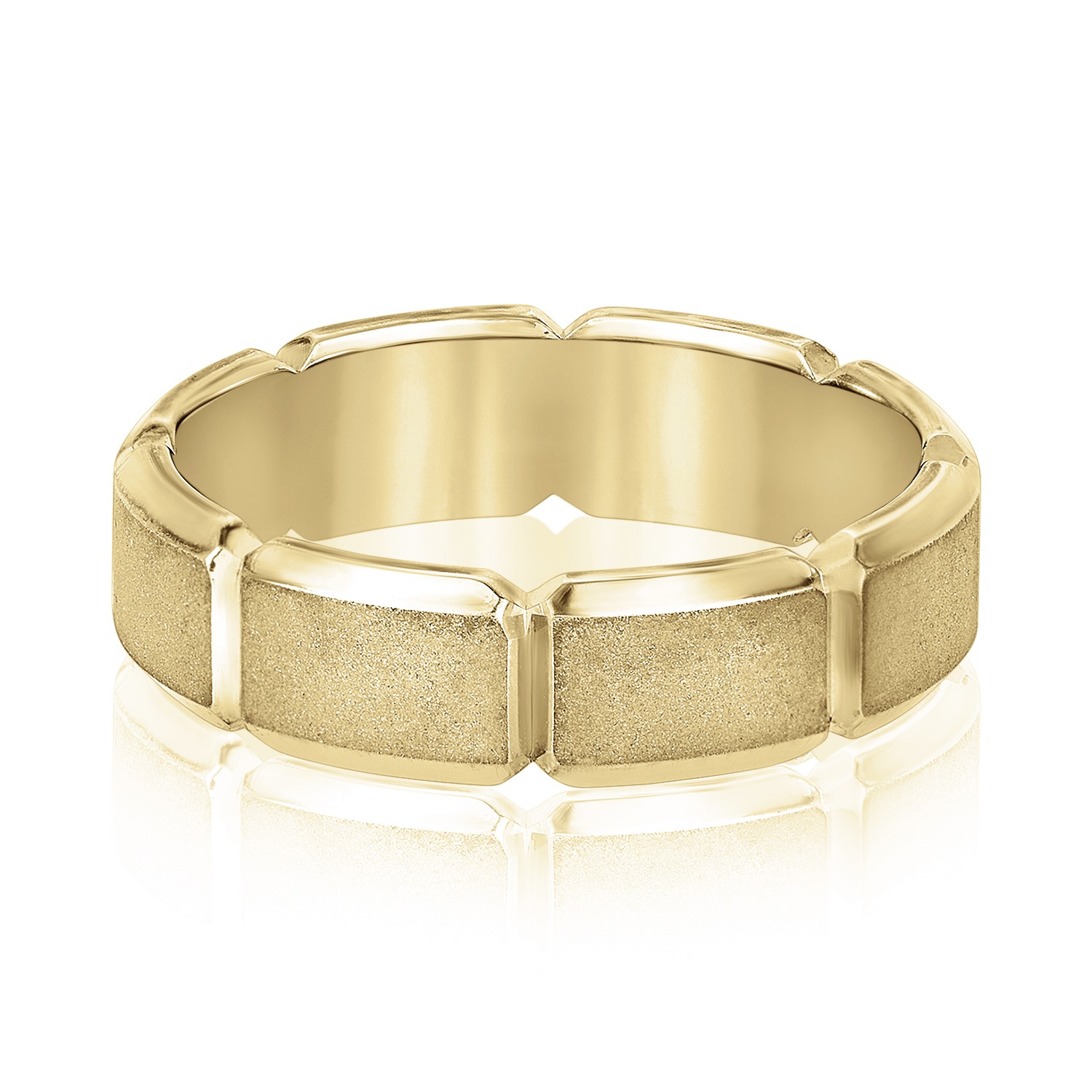  Mens Band Light 5MM Unknown Friendly Weight 10K yellow, white or rose gold - view 3