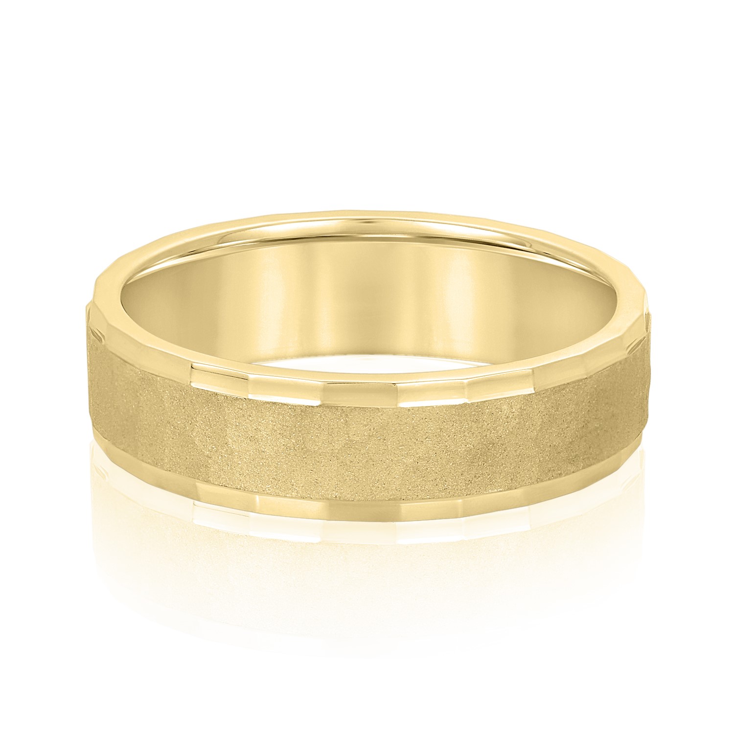  Mens Band Light 5MM Unknown Friendly Weight 10K yellow, white or rose gold - view 3