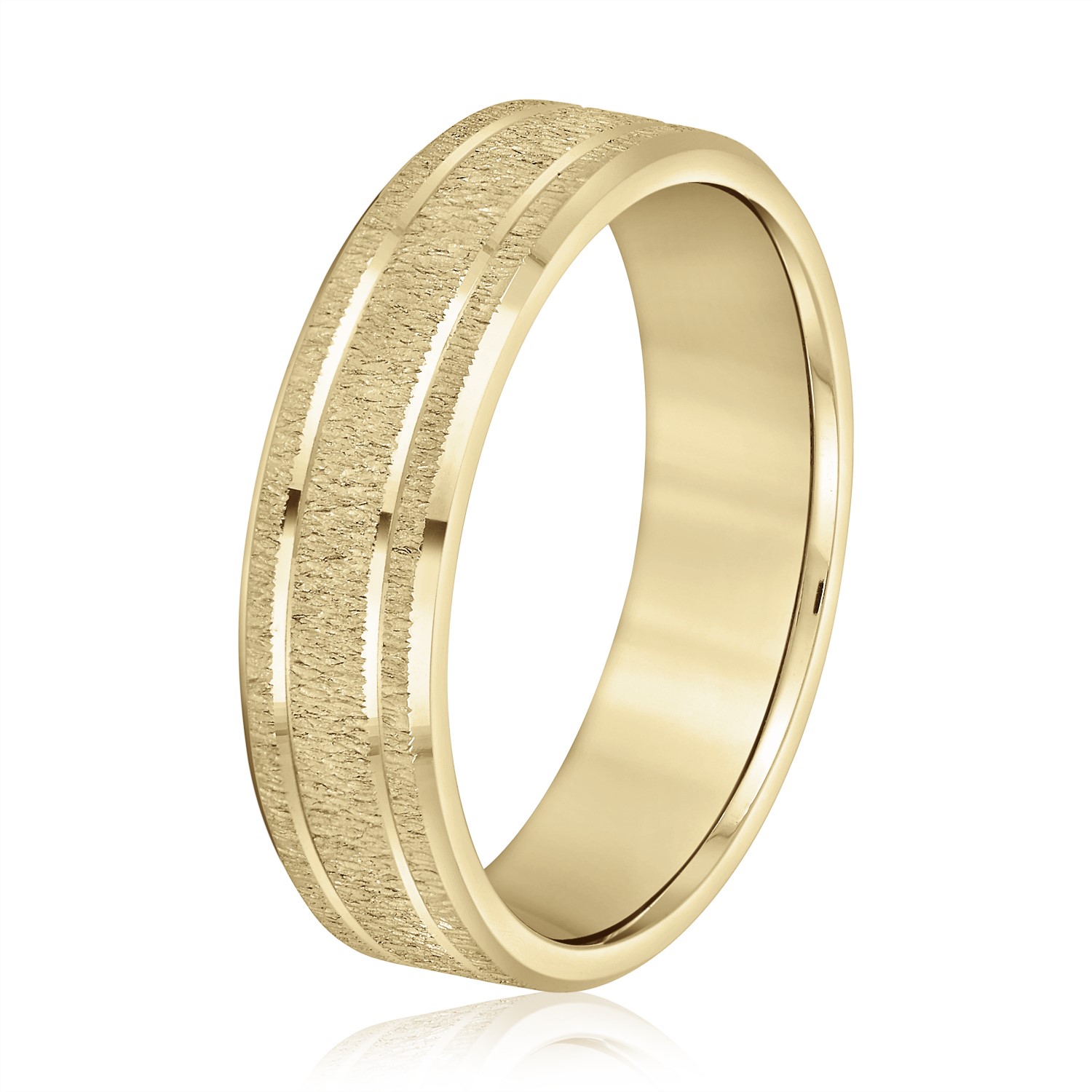  Mens Band Light 5MM Unknown Friendly Weight 10K yellow, white or rose gold - view 4