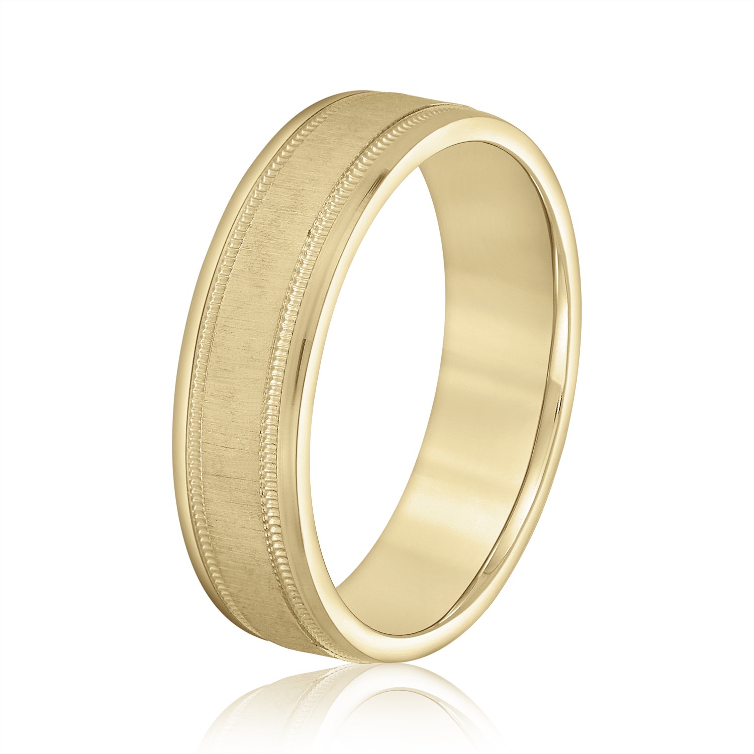  Mens Band Light 5MM Unknown Friendly Weight 10K yellow, white or rose gold - view 4