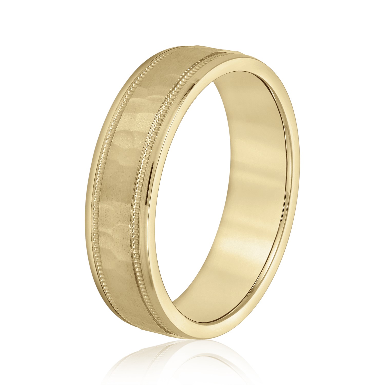 Mens Band Light 5MM Unknown Friendly Weight 10K yellow, white or rose gold - view 4