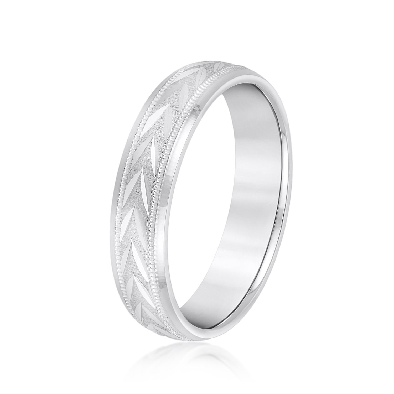  Mens Band Light 5MM Unknown Friendly Weight 10K yellow, white or rose gold - view 2
