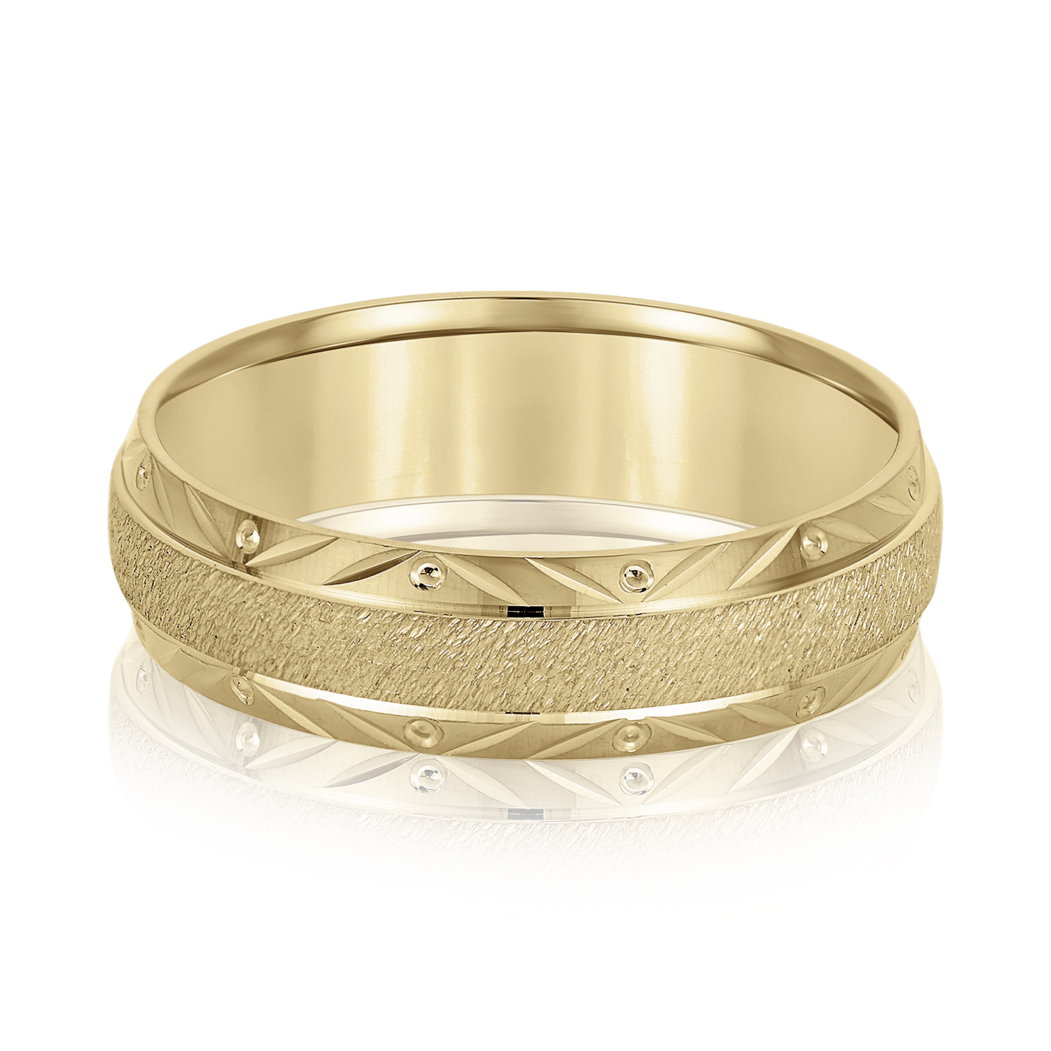  Mens Band Light 5MM Unknown Friendly Weight 10K yellow, white or rose gold - view 3