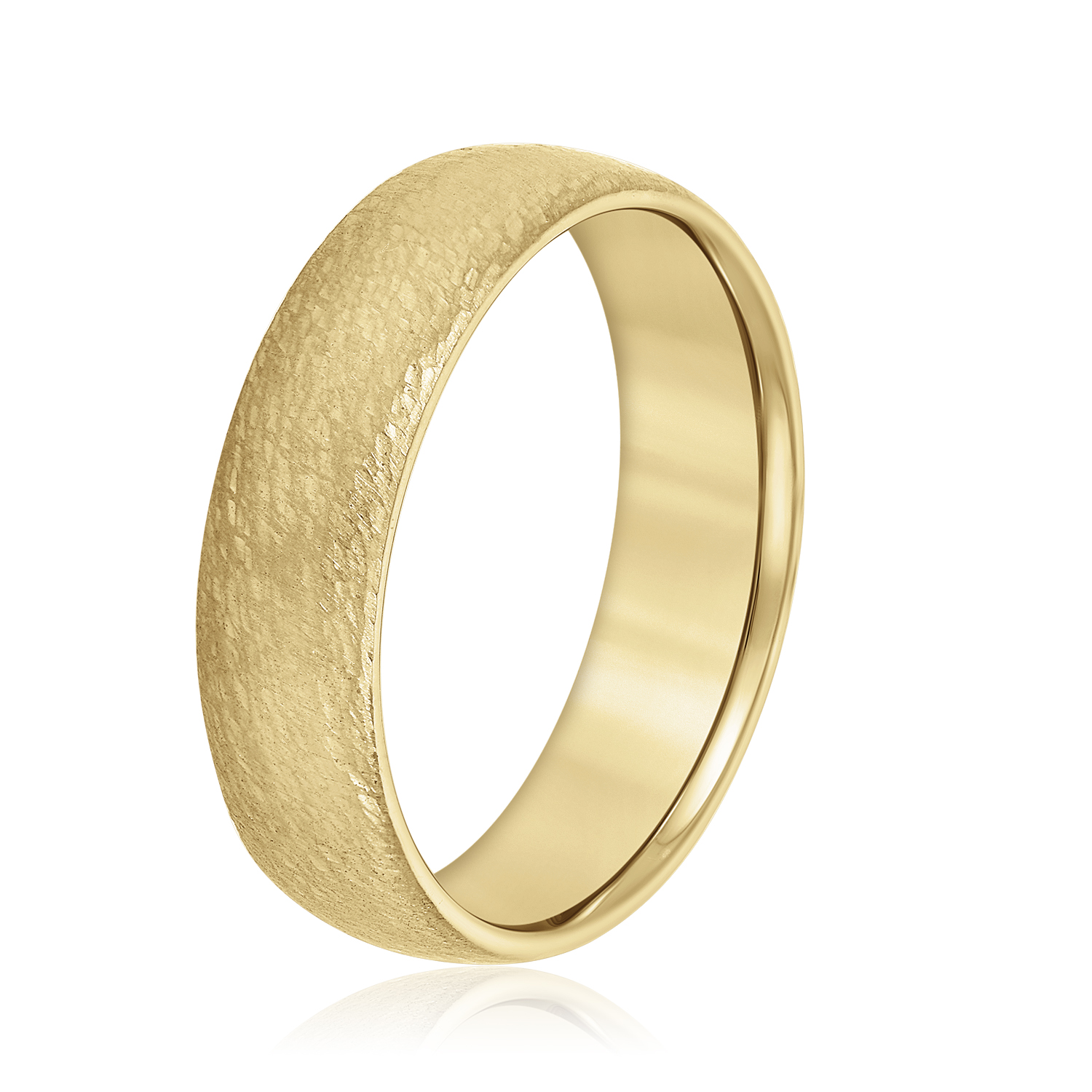  Mens Band Light 5MM Unknown Friendly Weight 10K yellow, white or rose gold - view 4
