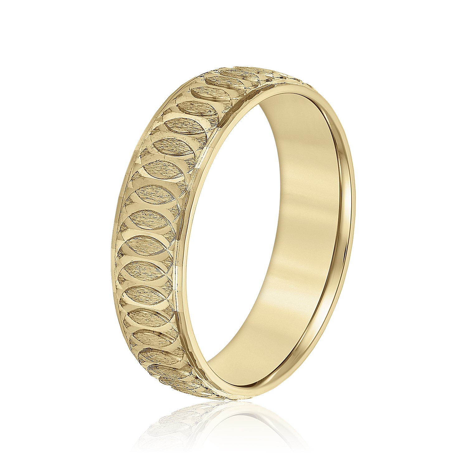  Mens Band Light 5MM Unknown Friendly Weight 10K yellow, white or rose gold - view 4