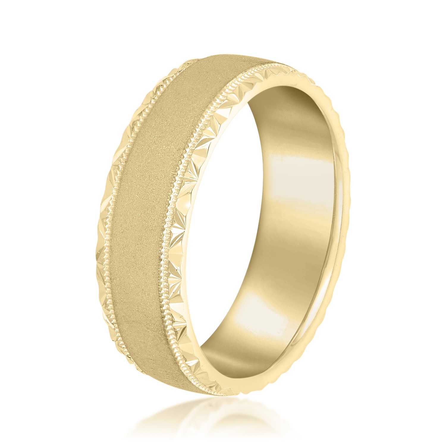  Mens Band Light 5MM Unknown Friendly Weight 10K yellow, white or rose gold - view 4
