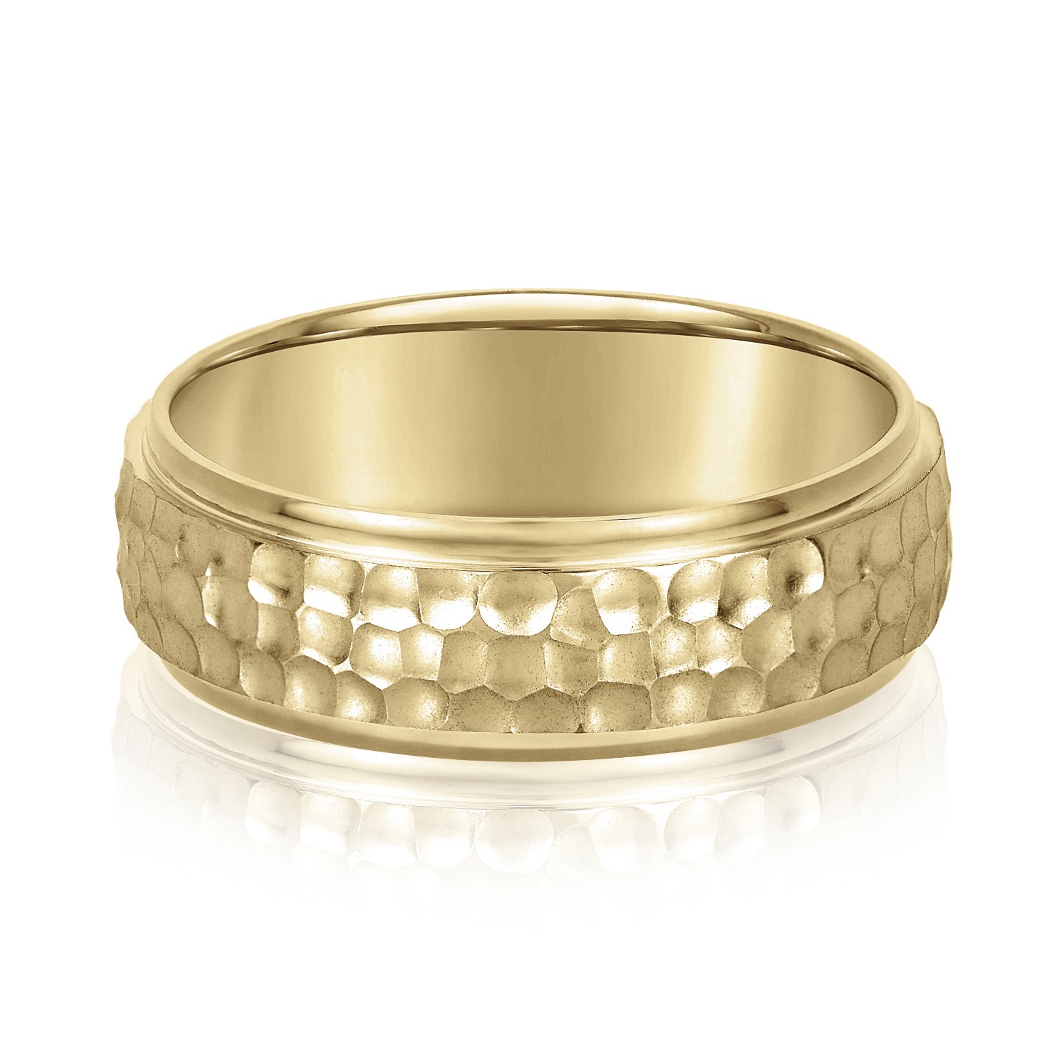  Mens Band Light 5MM Unknown Friendly Weight 10K yellow, white or two-tone gold - view 3