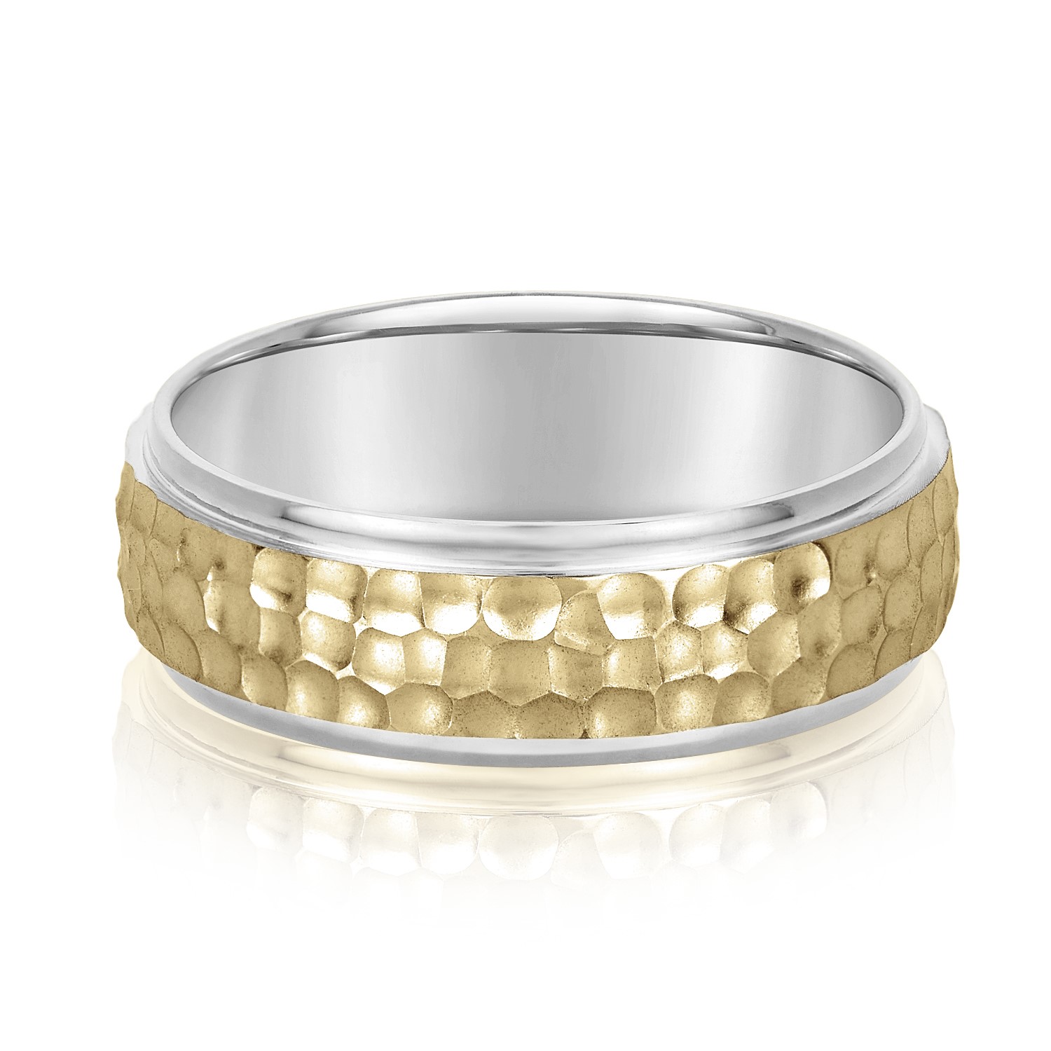  Mens Band Light 5MM Unknown Friendly Weight 10K yellow, white or two-tone gold - view 5