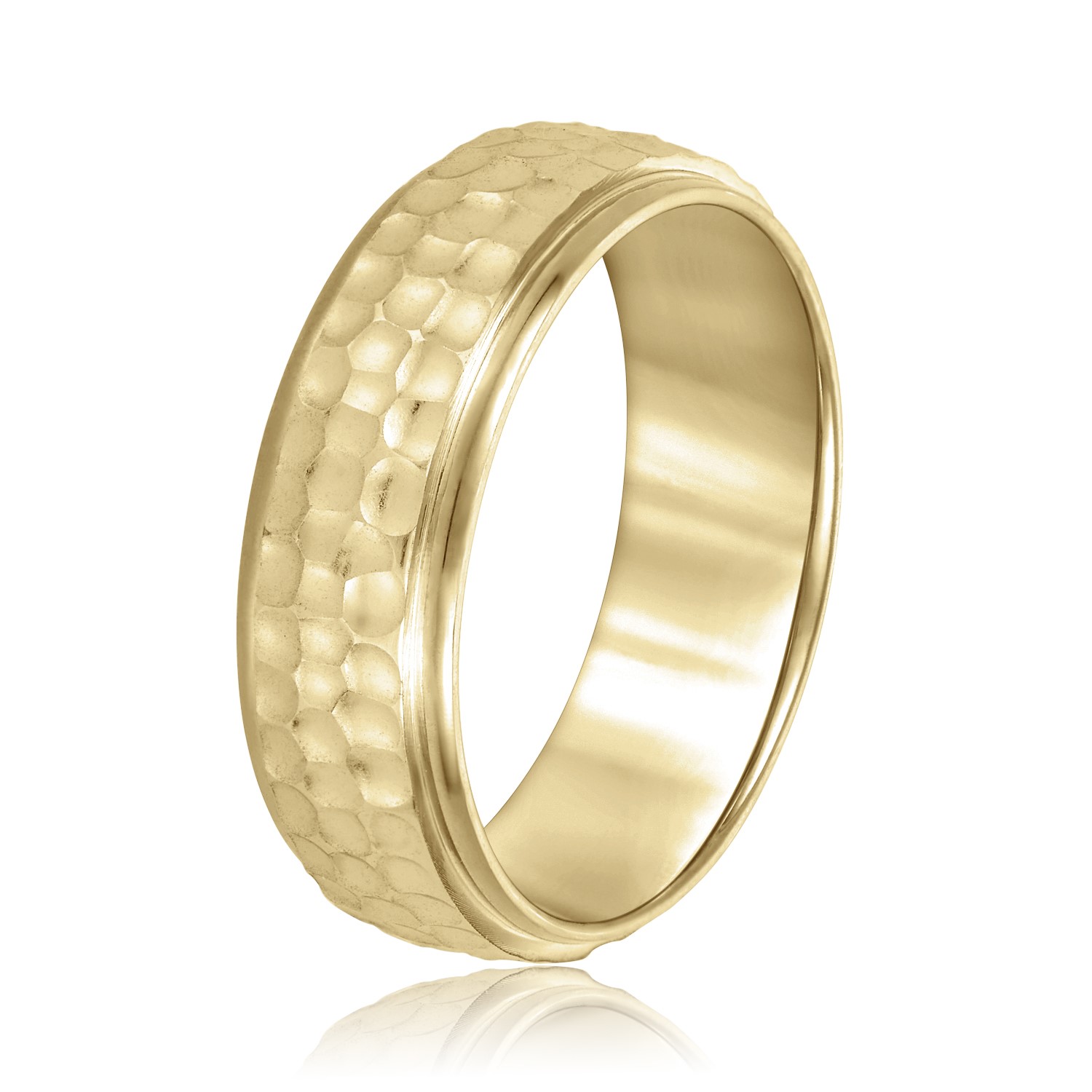  Mens Band Light 5MM Unknown Friendly Weight 10K yellow, white or two-tone gold - view 4