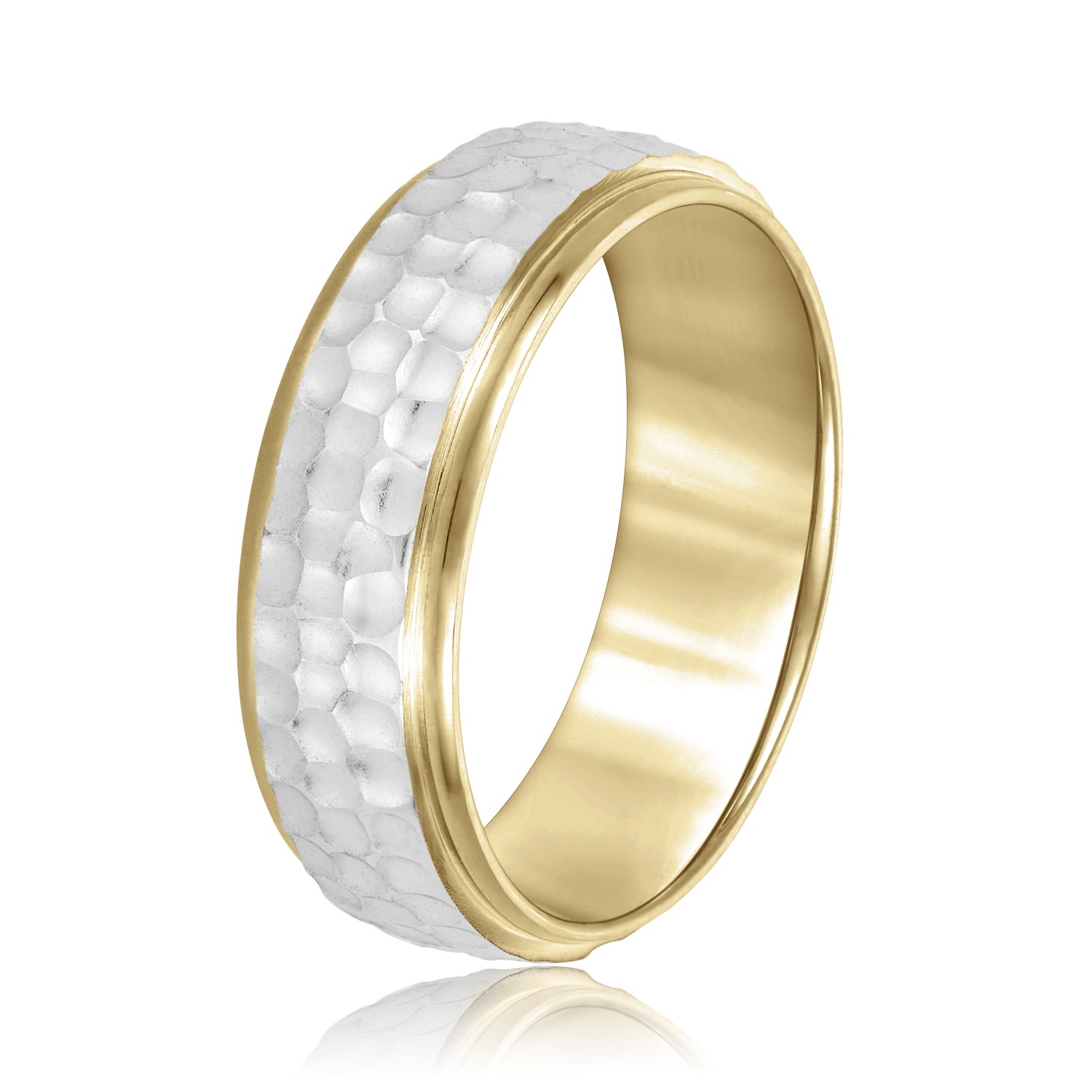  Mens Band Light 5MM Unknown Friendly Weight 10K yellow, white or two-tone gold - view 8
