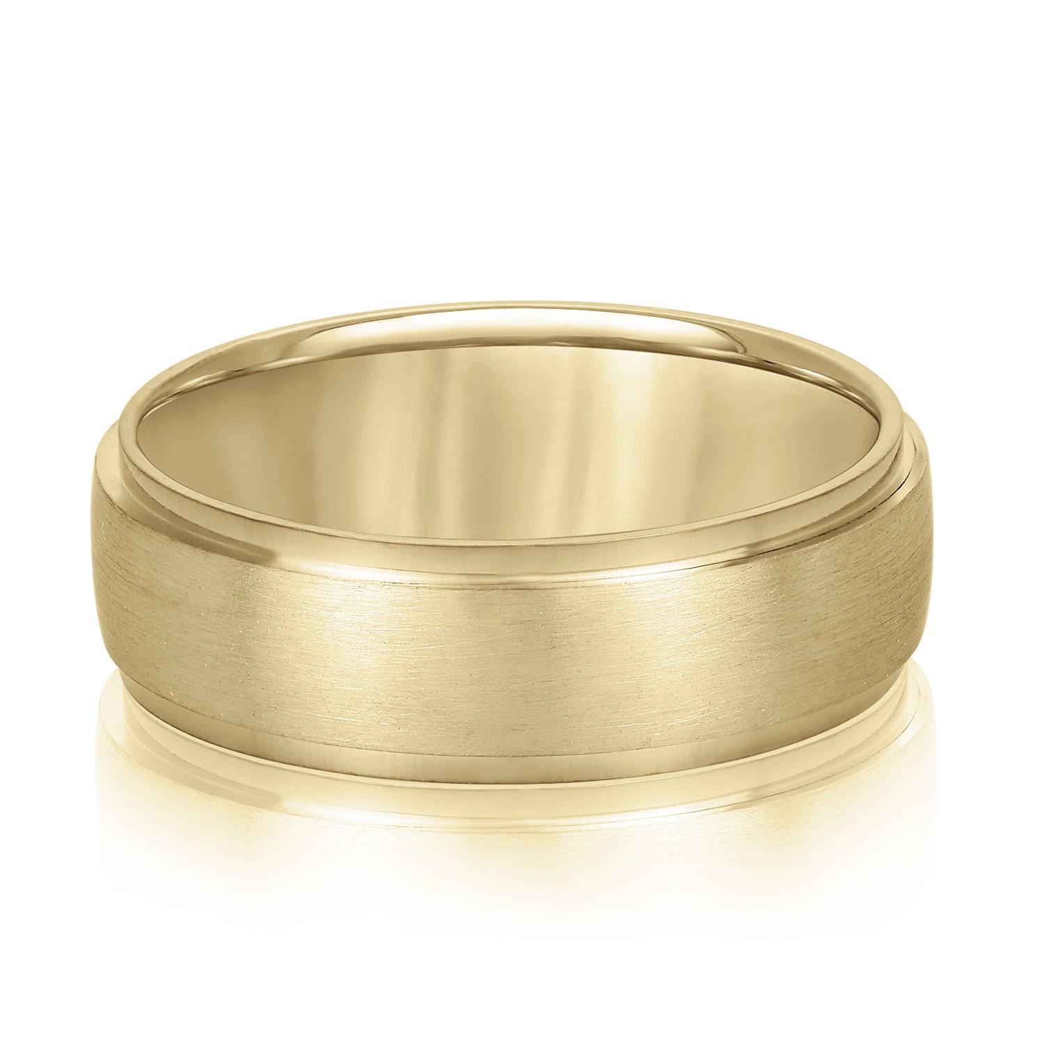 Mens Band Standard 5MM Unknown Friendly Weight 10K yellow, white or rose gold - view 3