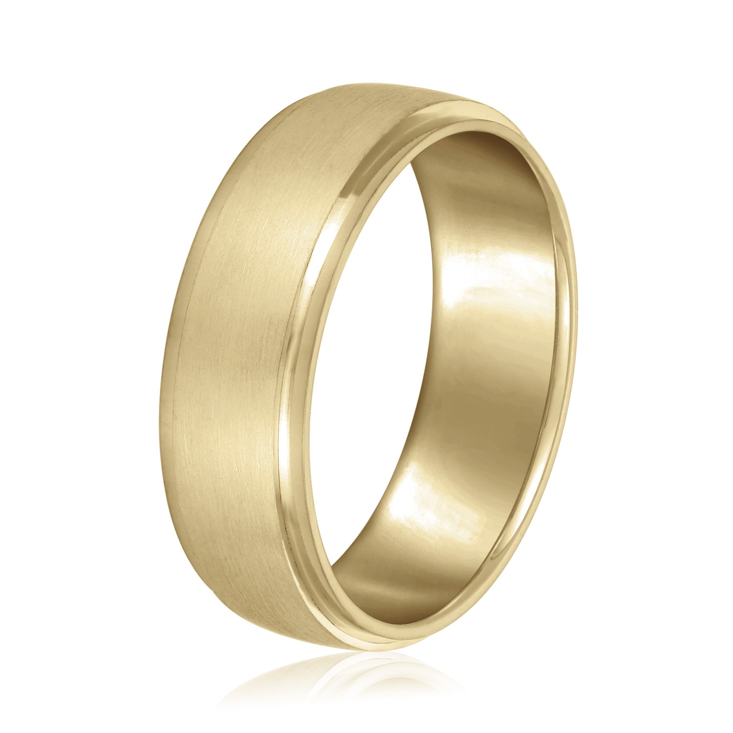  Mens Band Standard 5MM Unknown Friendly Weight 10K yellow, white or rose gold - view 4