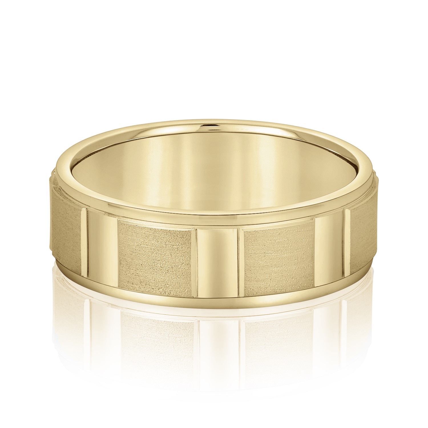  Mens Band Light 5MM Unknown Friendly Weight 10K yellow, white or rose gold - view 3