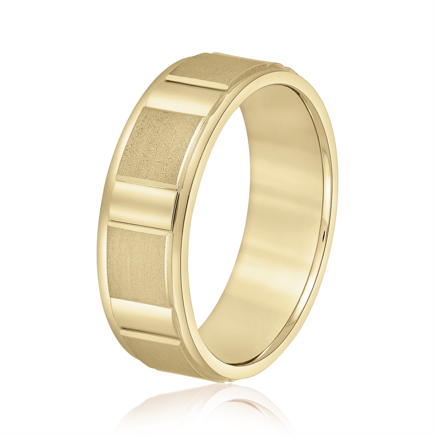  Mens Band Light 5MM Unknown Friendly Weight 10K yellow, white or rose gold - view 4