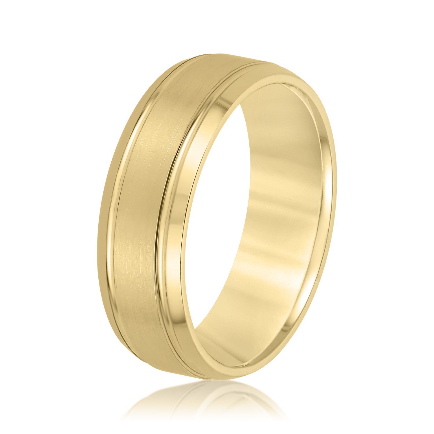  Mens Band Light 5MM Unknown Friendly Weight 10K yellow, white or rose gold - view 4