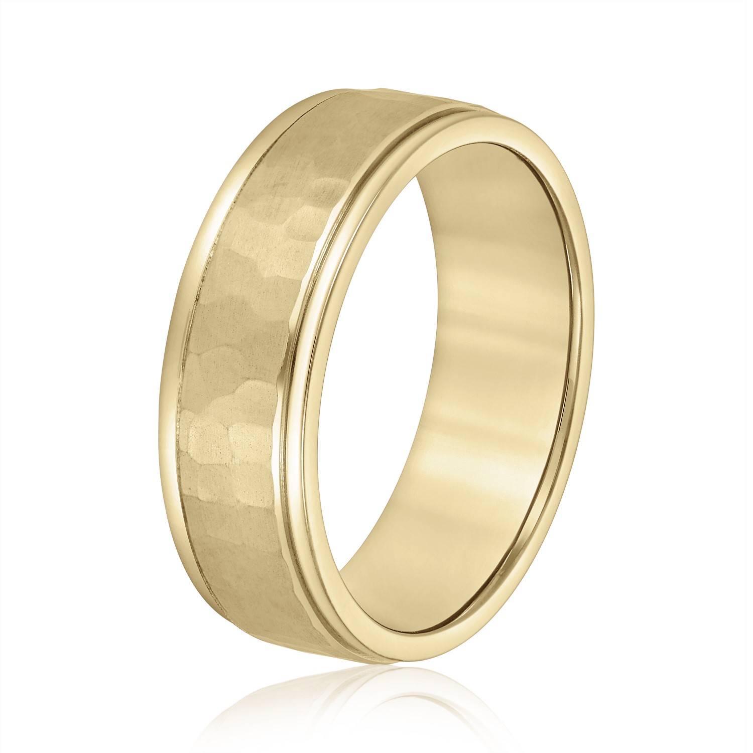  Mens Band Light 5MM Unknown Friendly Weight 10K yellow, white or rose gold - view 4