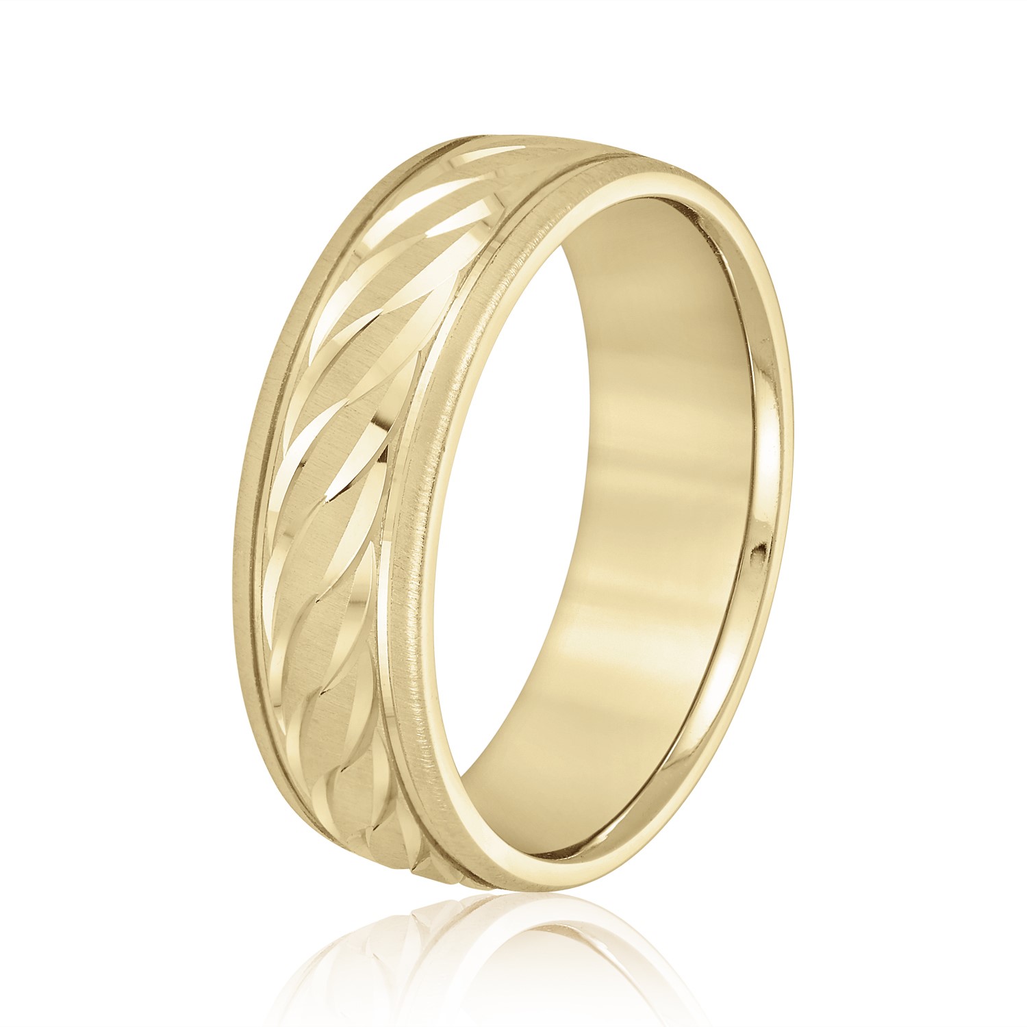  Mens Band Light 5MM Unknown Friendly Weight 10K yellow, white or rose gold - view 4