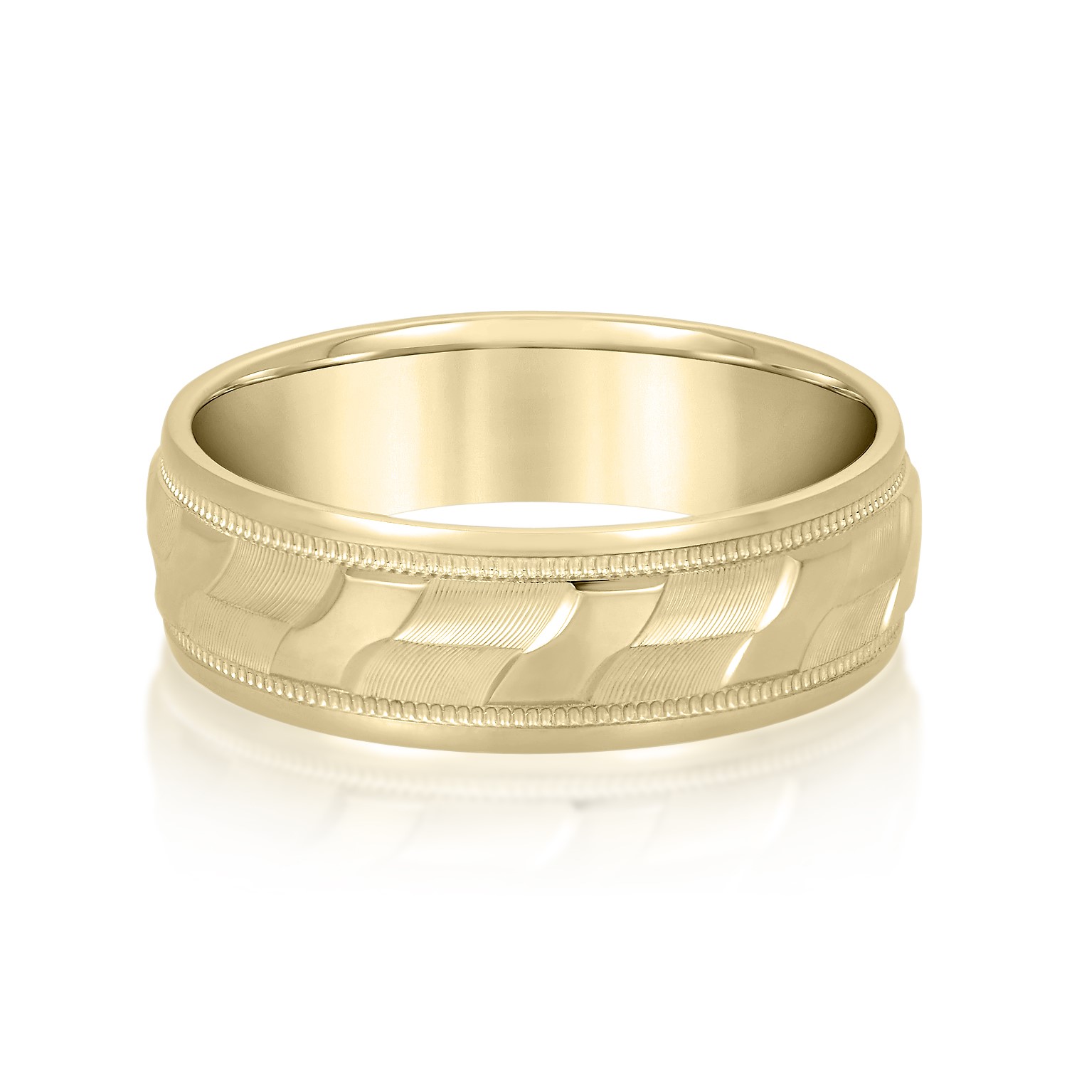  Mens Band Light 5MM Unknown Friendly Weight 10K yellow, white or rose gold - view 3