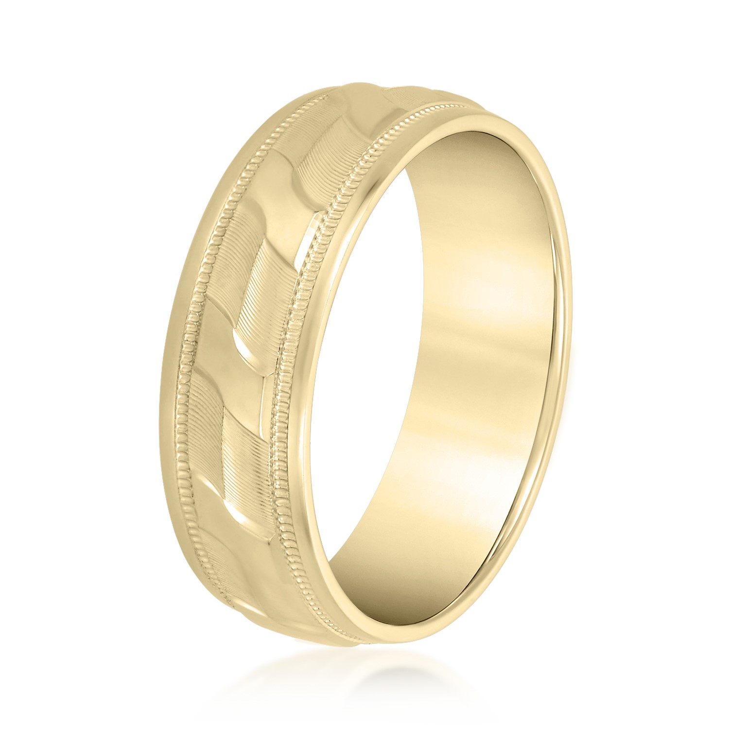  Mens Band Light 5MM Unknown Friendly Weight 10K yellow, white or rose gold - view 4
