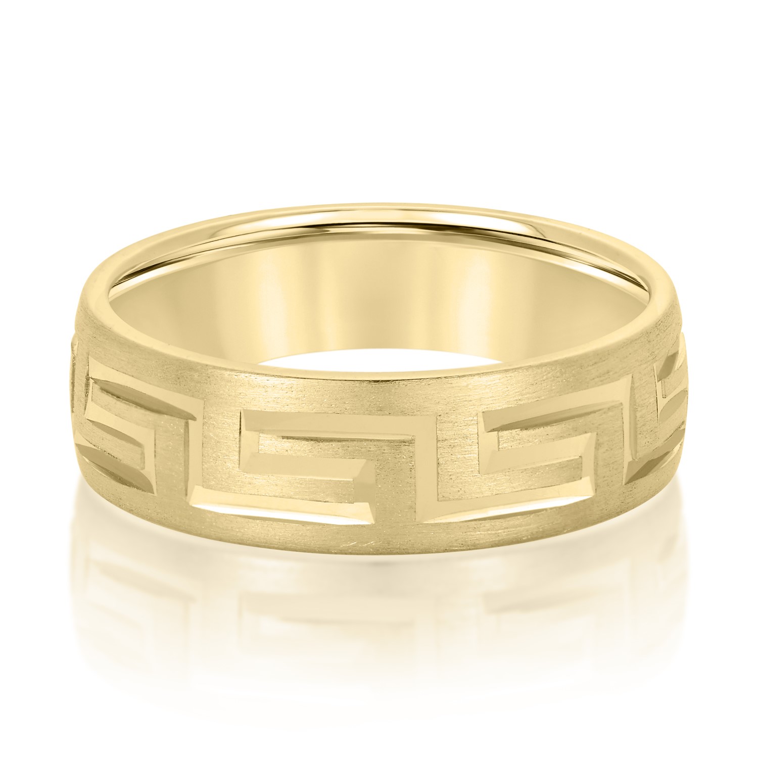  Mens Religious Anniversary Band Light 5MM Unknown Friendly Weight 10K yellow, white or rose gold - view 3