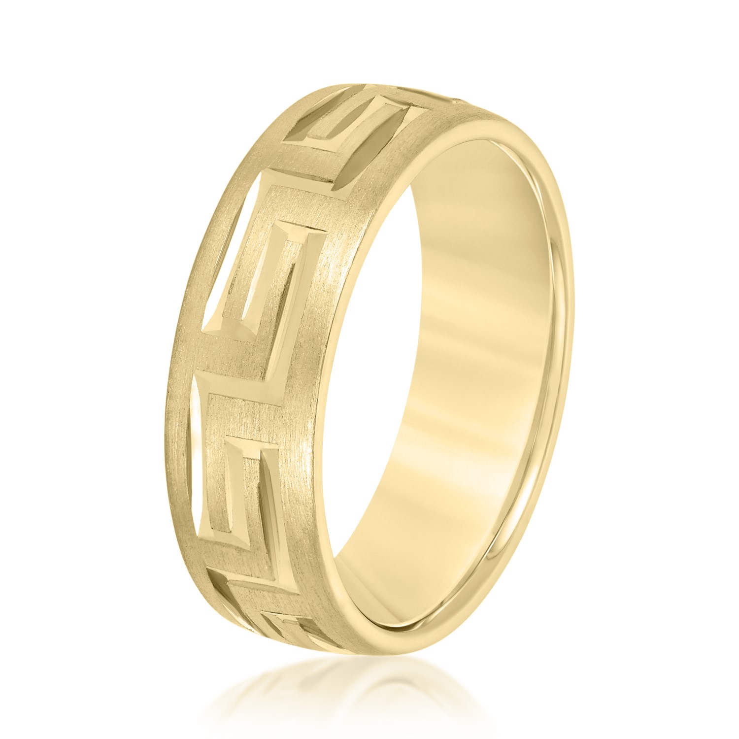  Mens Religious Anniversary Band Light 5MM Unknown Friendly Weight 10K yellow, white or rose gold - view 4