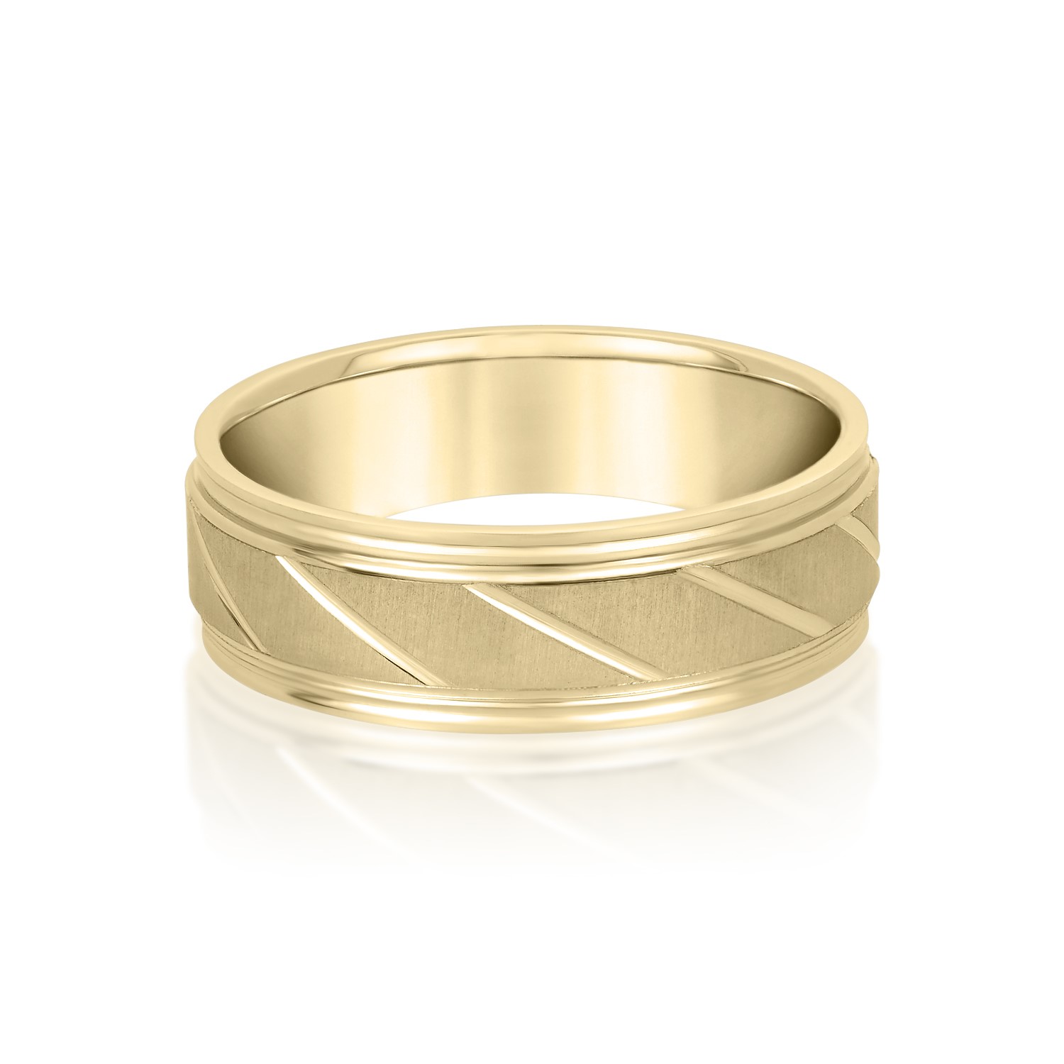  Mens Band Light 5MM Unknown Friendly Weight 10K yellow, white or rose gold - view 3