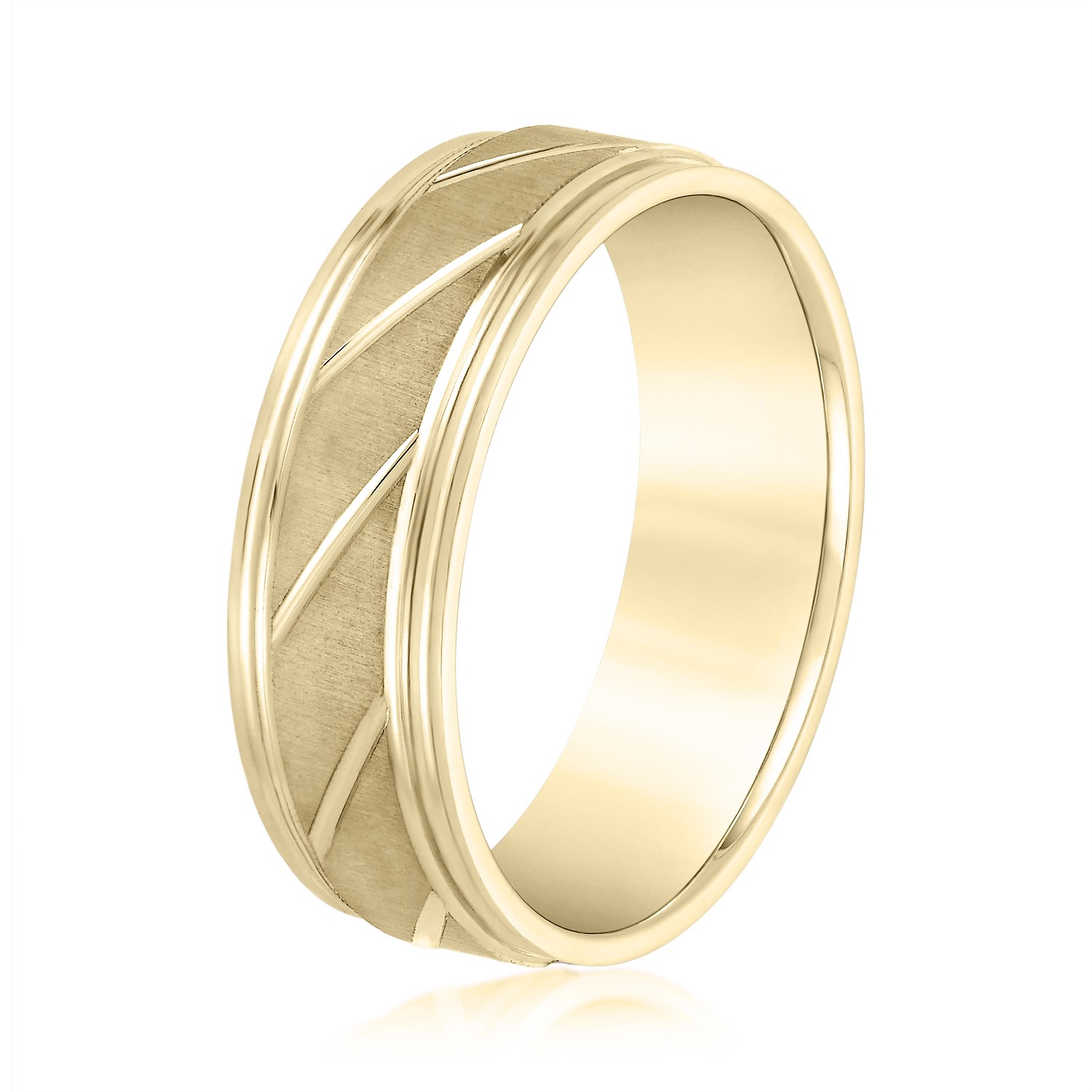  Mens Band Light 5MM Unknown Friendly Weight 10K yellow, white or rose gold - view 4