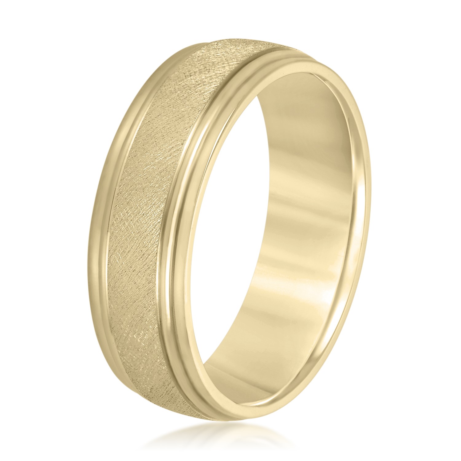  Mens Band Light 5MM Unknown Friendly Weight 10K yellow, white or rose gold - view 4