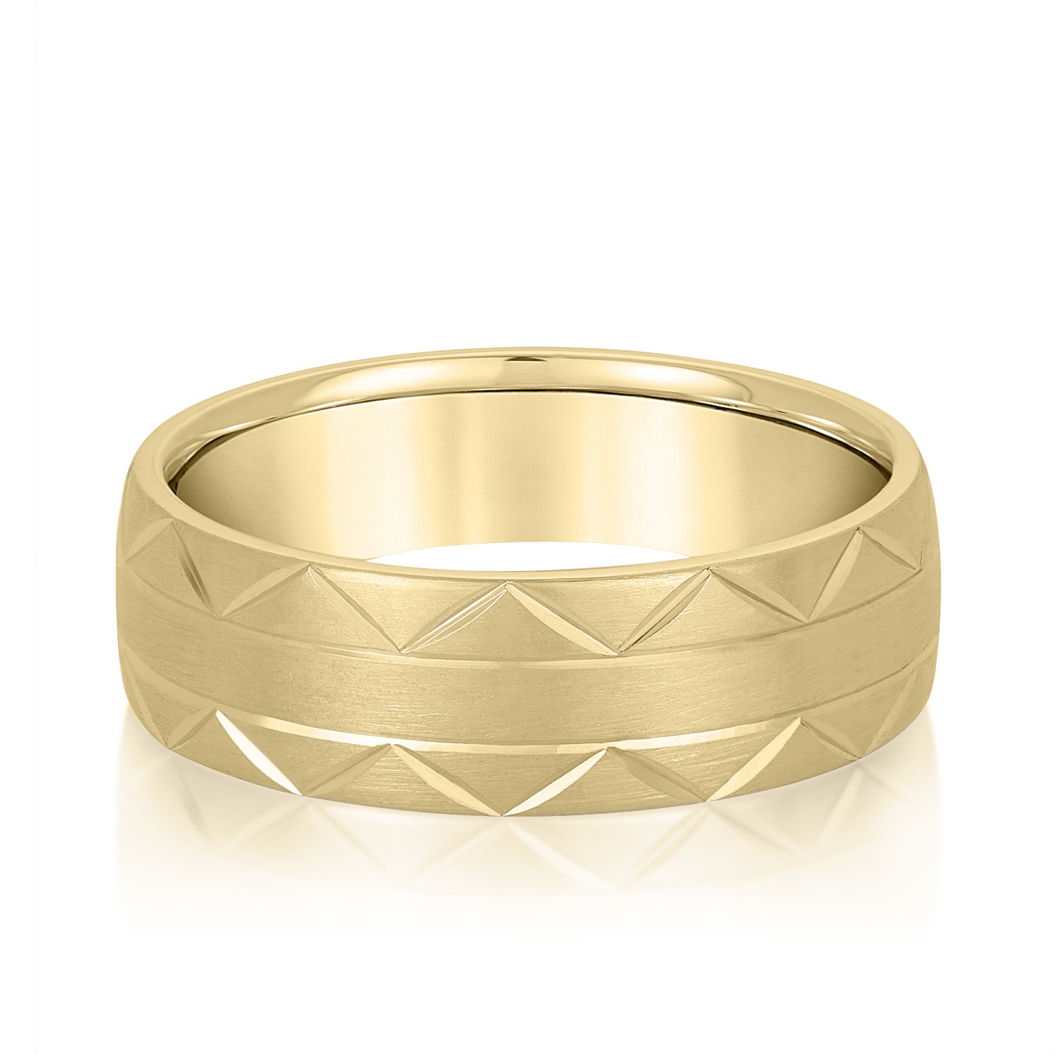  Mens Band Light 5MM Unknown Friendly Weight 10K yellow, white or rose gold - view 3