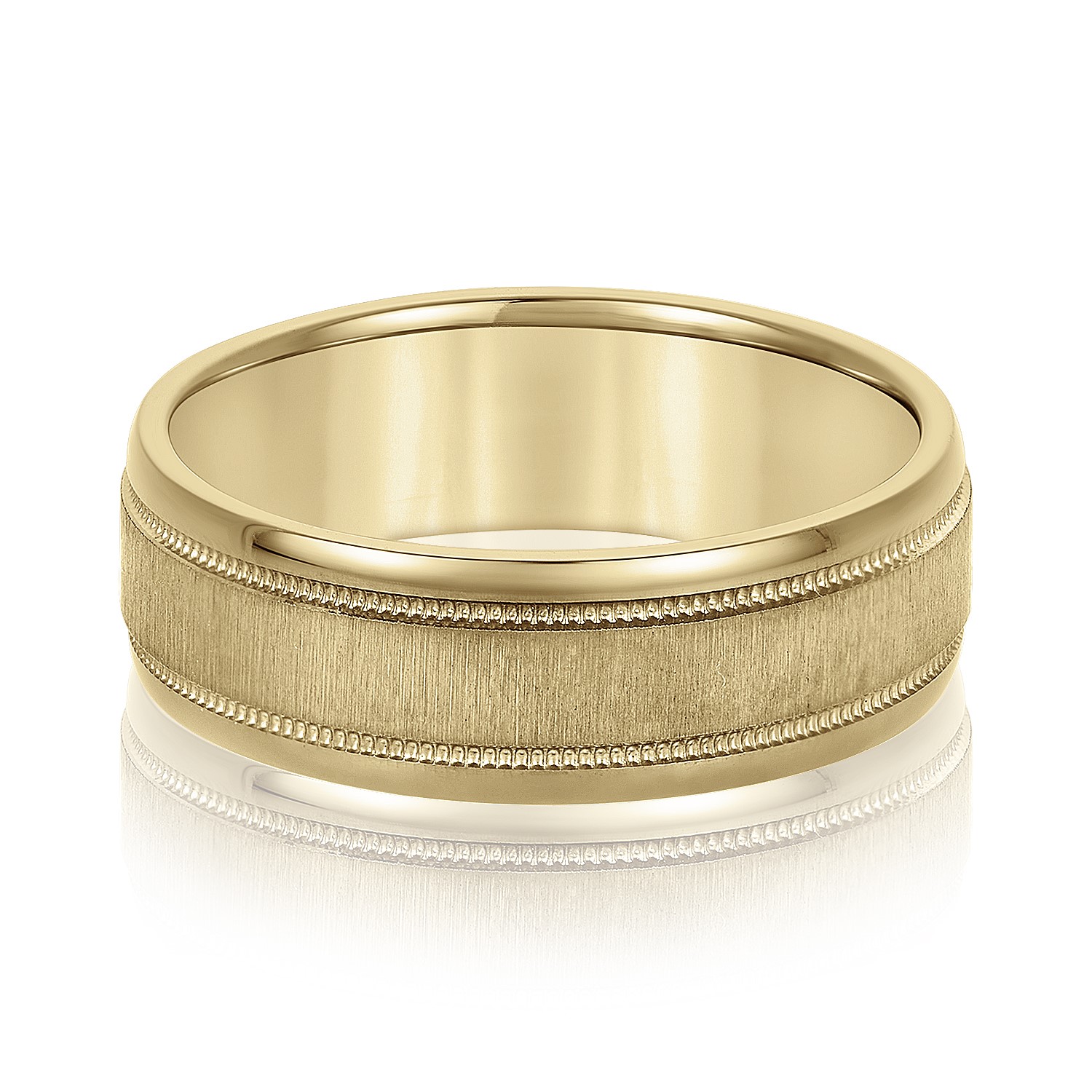  Mens Band Light 5MM Unknown Friendly Weight 10K yellow, white or rose gold - view 3