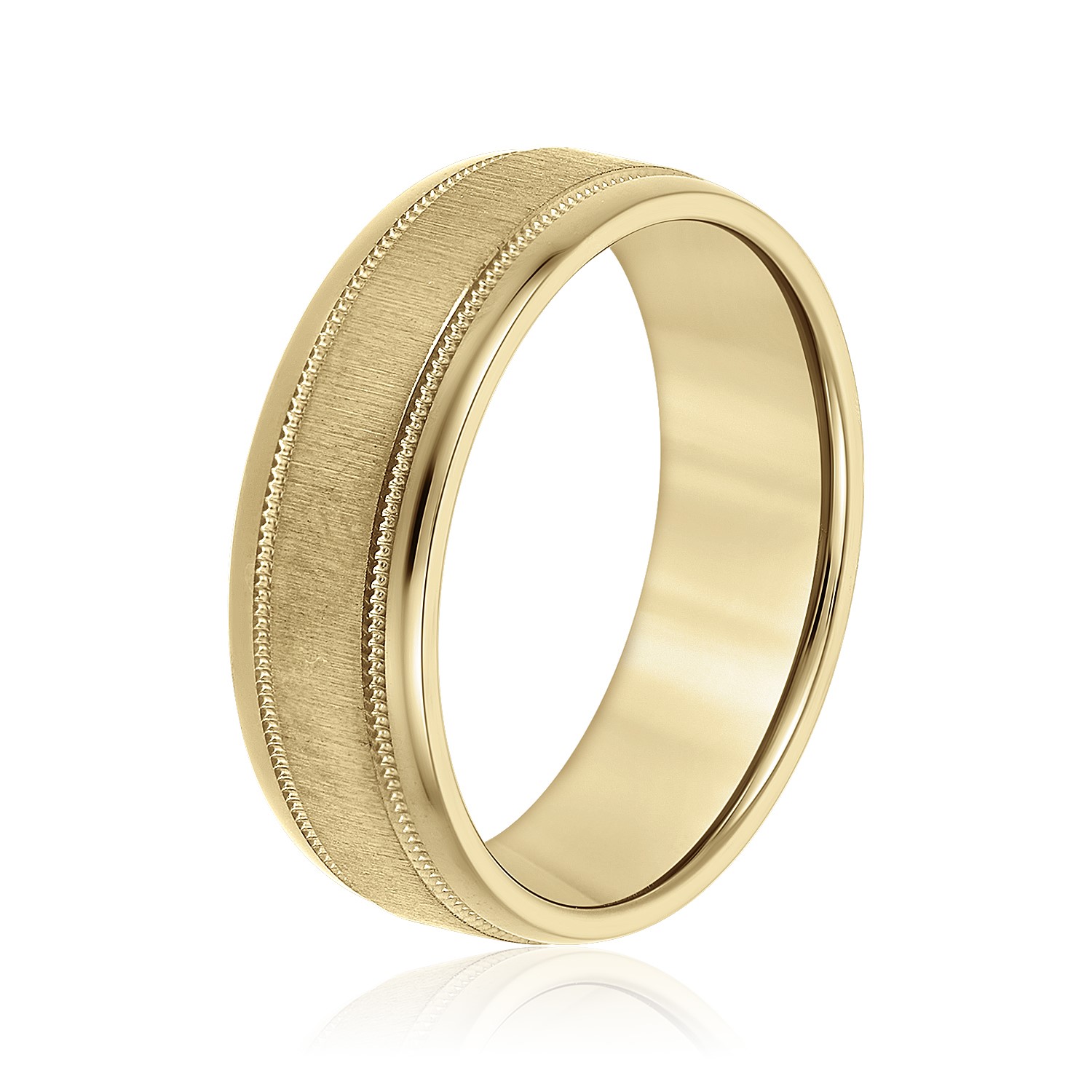  Mens Band Light 5MM Unknown Friendly Weight 10K yellow, white or rose gold - view 4