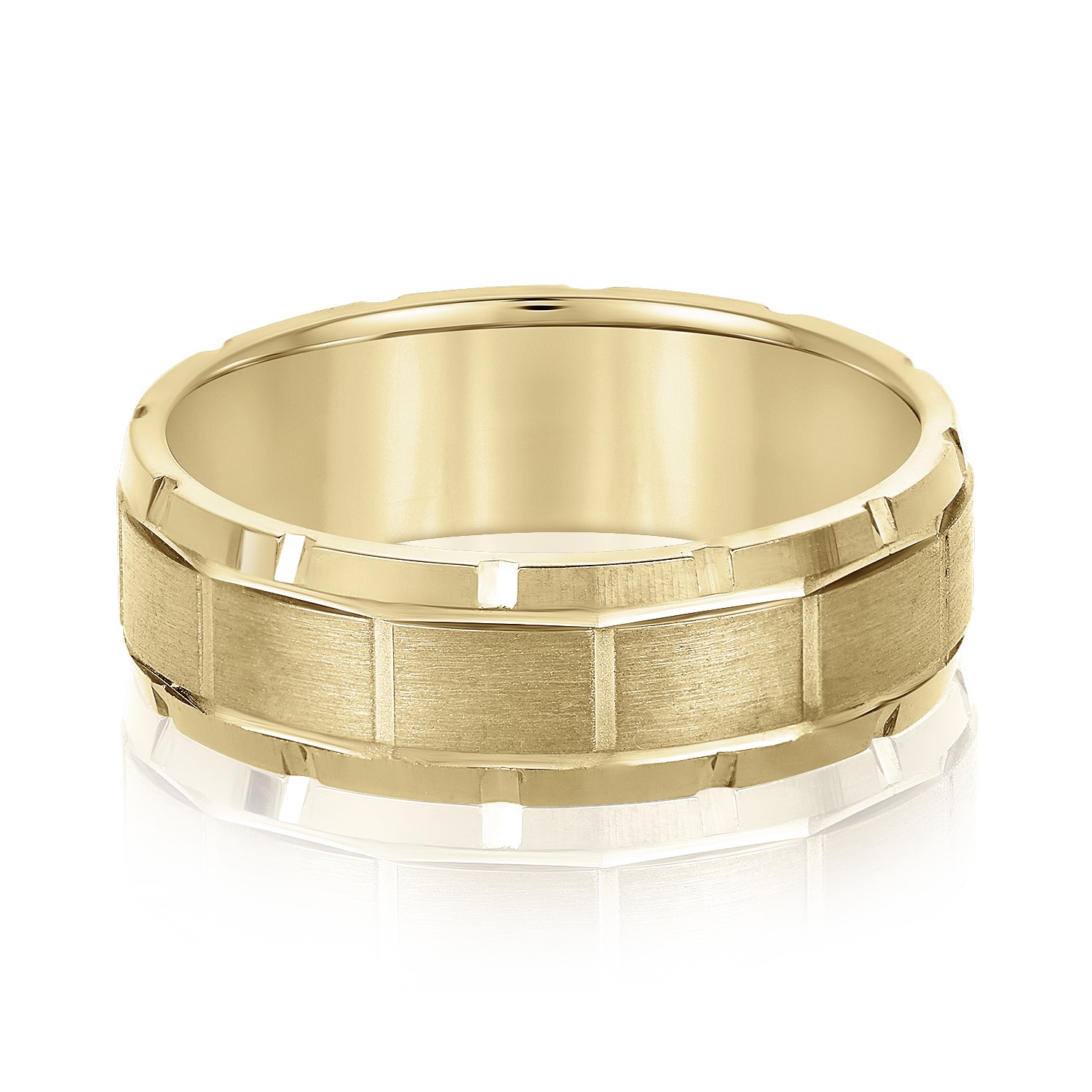  Mens Band Light 5MM Unknown Friendly Weight 10K yellow, white or rose gold - view 3