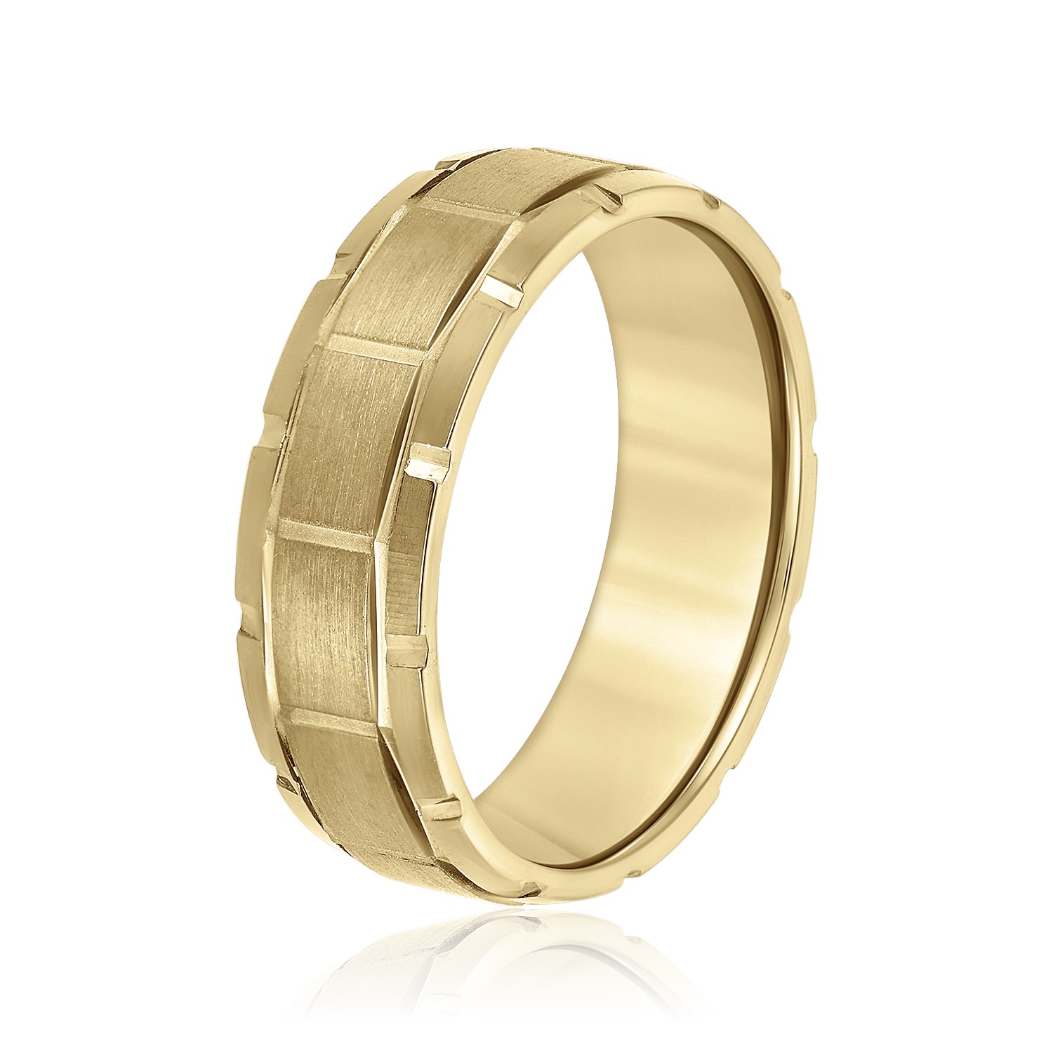  Mens Band Light 5MM Unknown Friendly Weight 10K yellow, white or rose gold - view 4