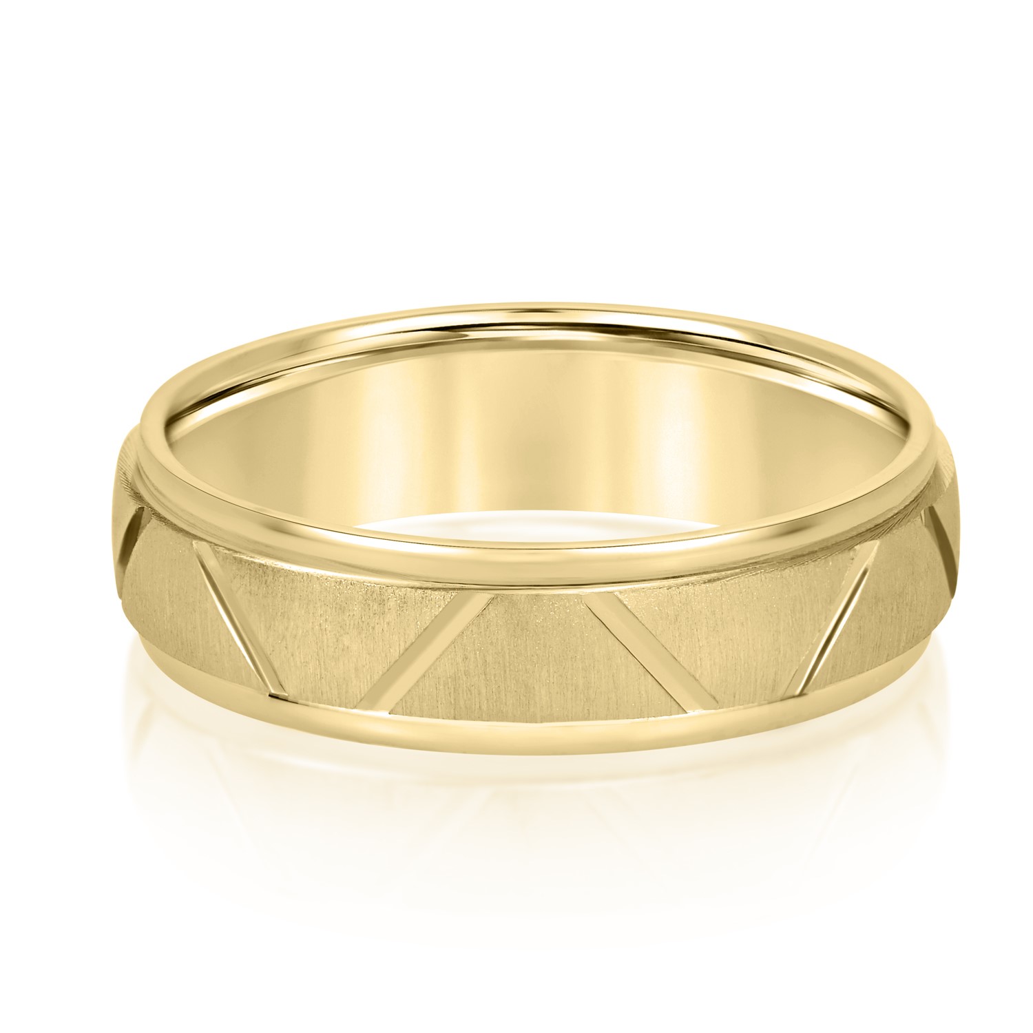  Mens Band Light 5MM Unknown Friendly Weight 10K yellow, white or rose gold - view 3
