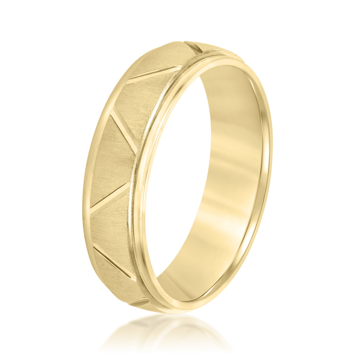  Mens Band Light 5MM Unknown Friendly Weight 10K yellow, white or rose gold - view 4