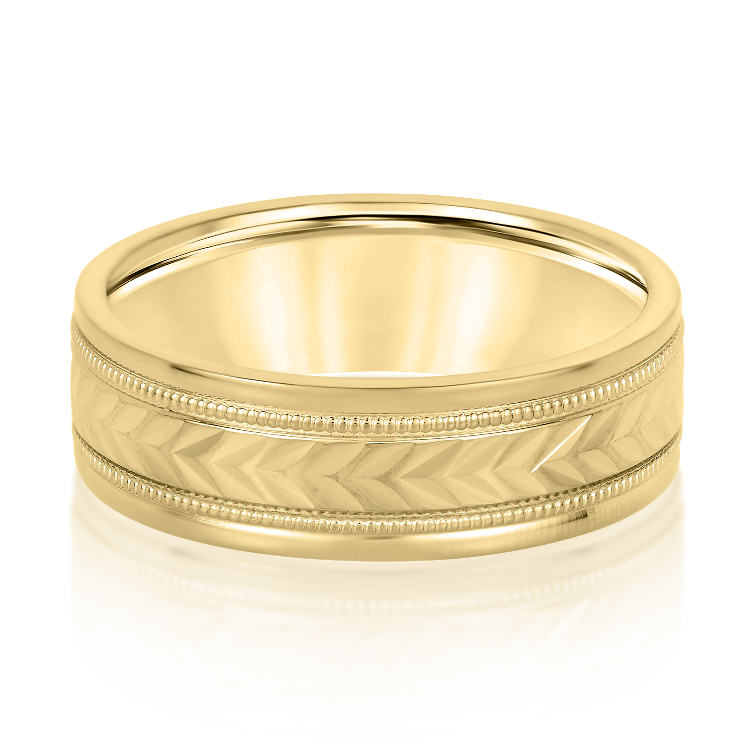  Mens Band Light 5MM Unknown Friendly Weight 10K yellow, white or rose gold - view 3