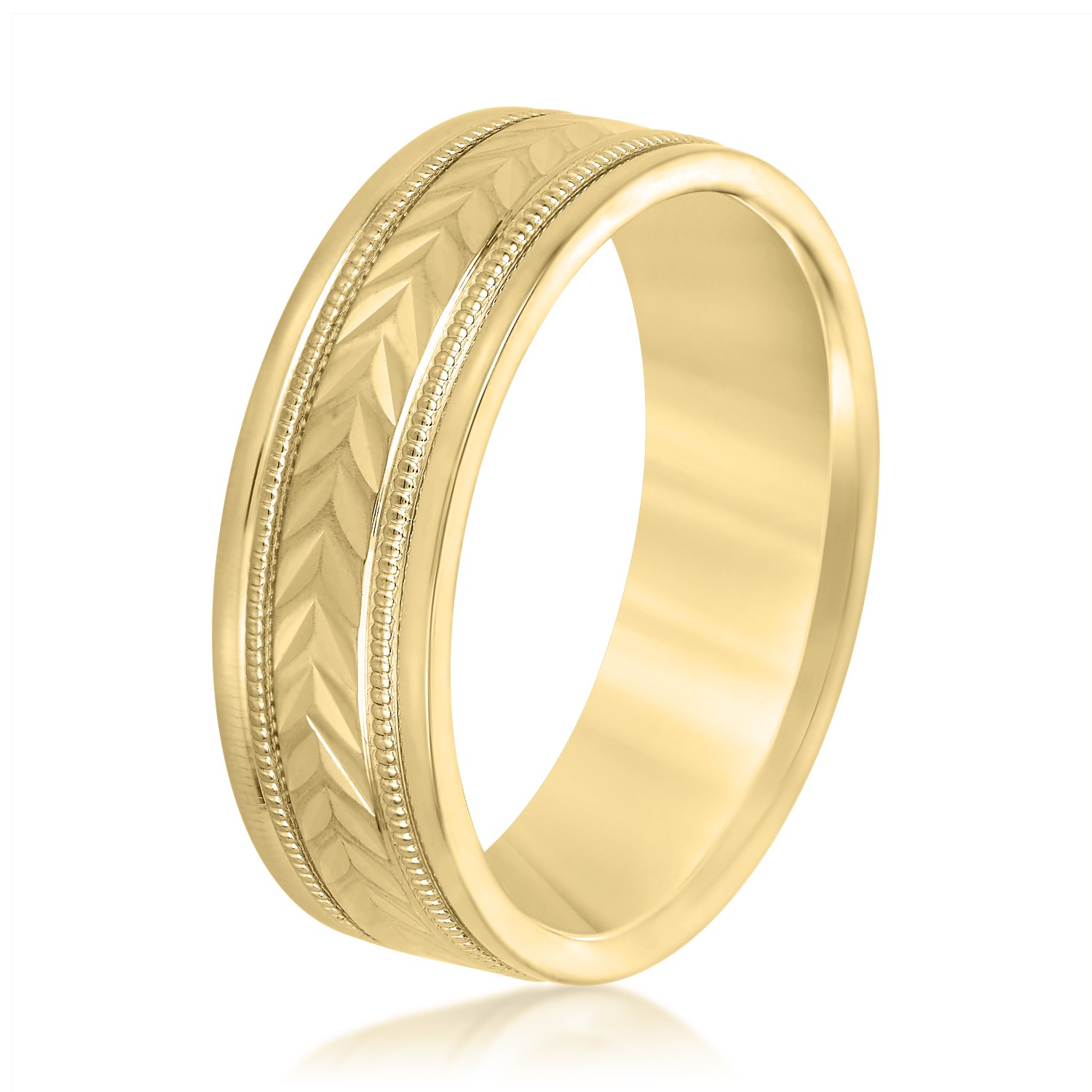  Mens Band Light 5MM Unknown Friendly Weight 10K yellow, white or rose gold - view 4