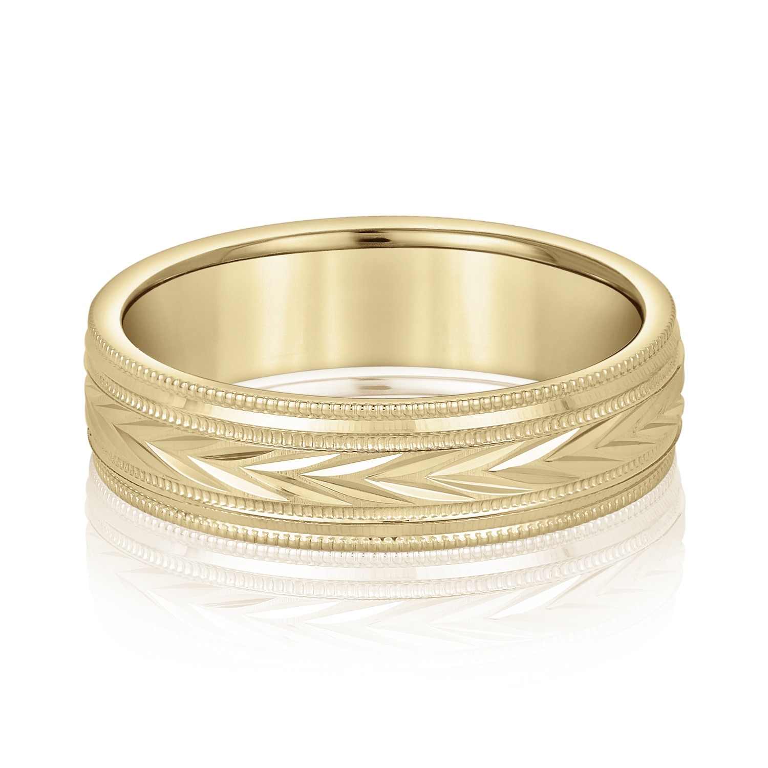  Mens Band Light 5MM Unknown Friendly Weight 10K yellow, white or rose gold - view 3
