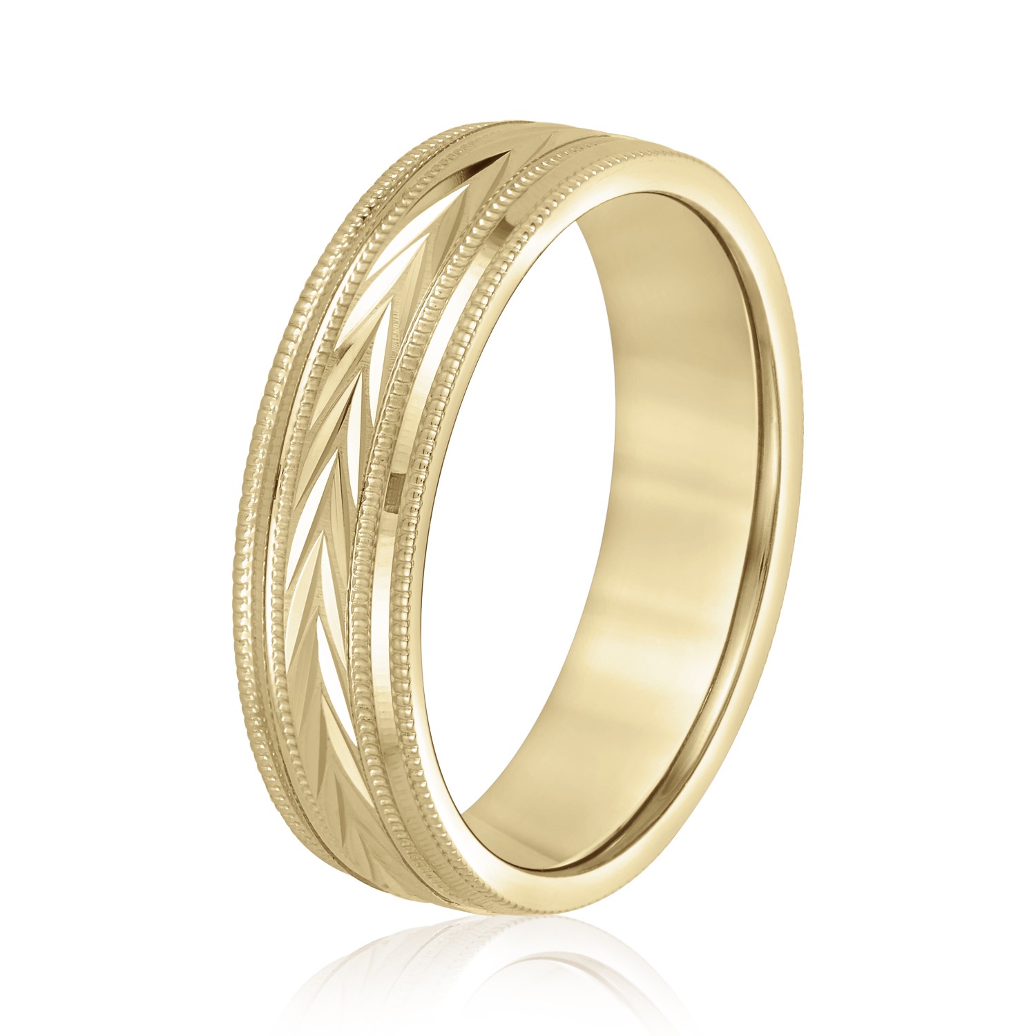  Mens Band Light 5MM Unknown Friendly Weight 10K yellow, white or rose gold - view 4