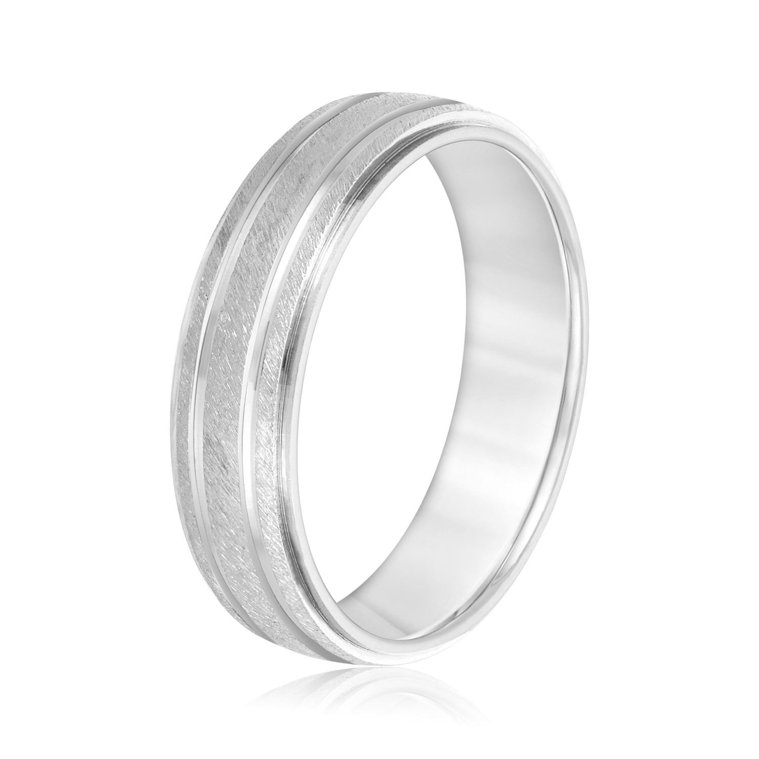  Mens Band Light 5MM Unknown Friendly Weight 10K yellow, white or rose gold - view 2
