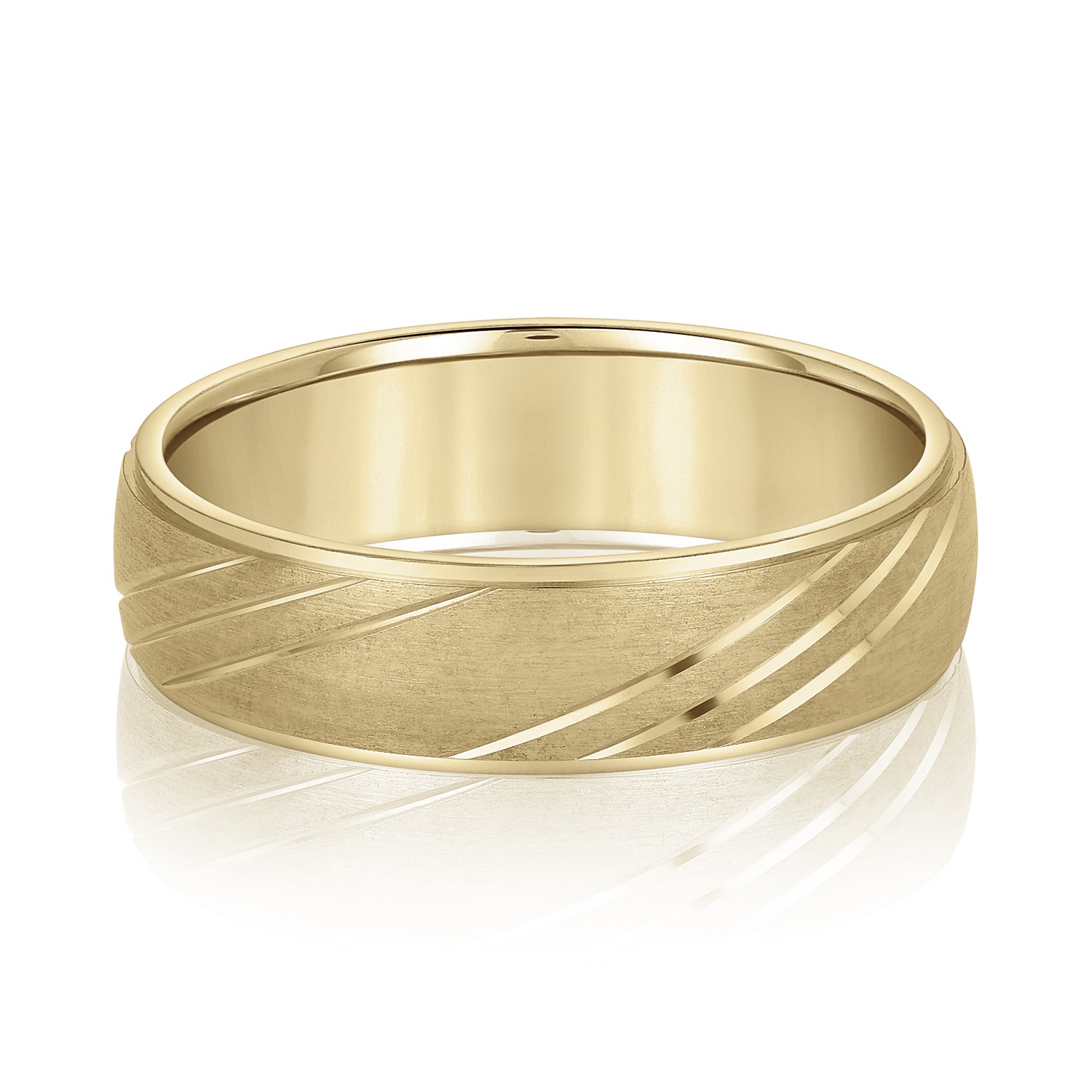  Mens Band Light 5MM Unknown Friendly Weight 10K yellow, white or rose gold - view 3
