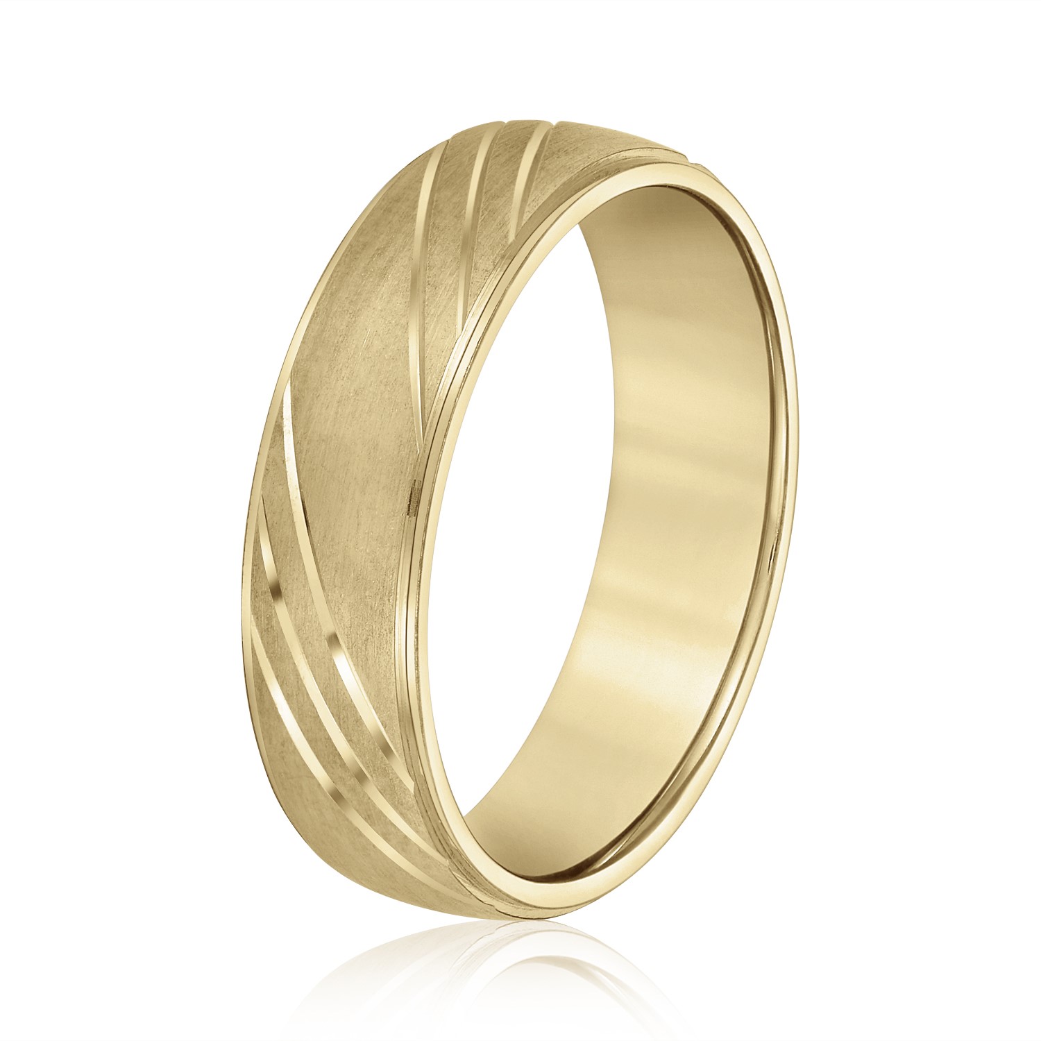  Mens Band Light 5MM Unknown Friendly Weight 10K yellow, white or rose gold - view 4