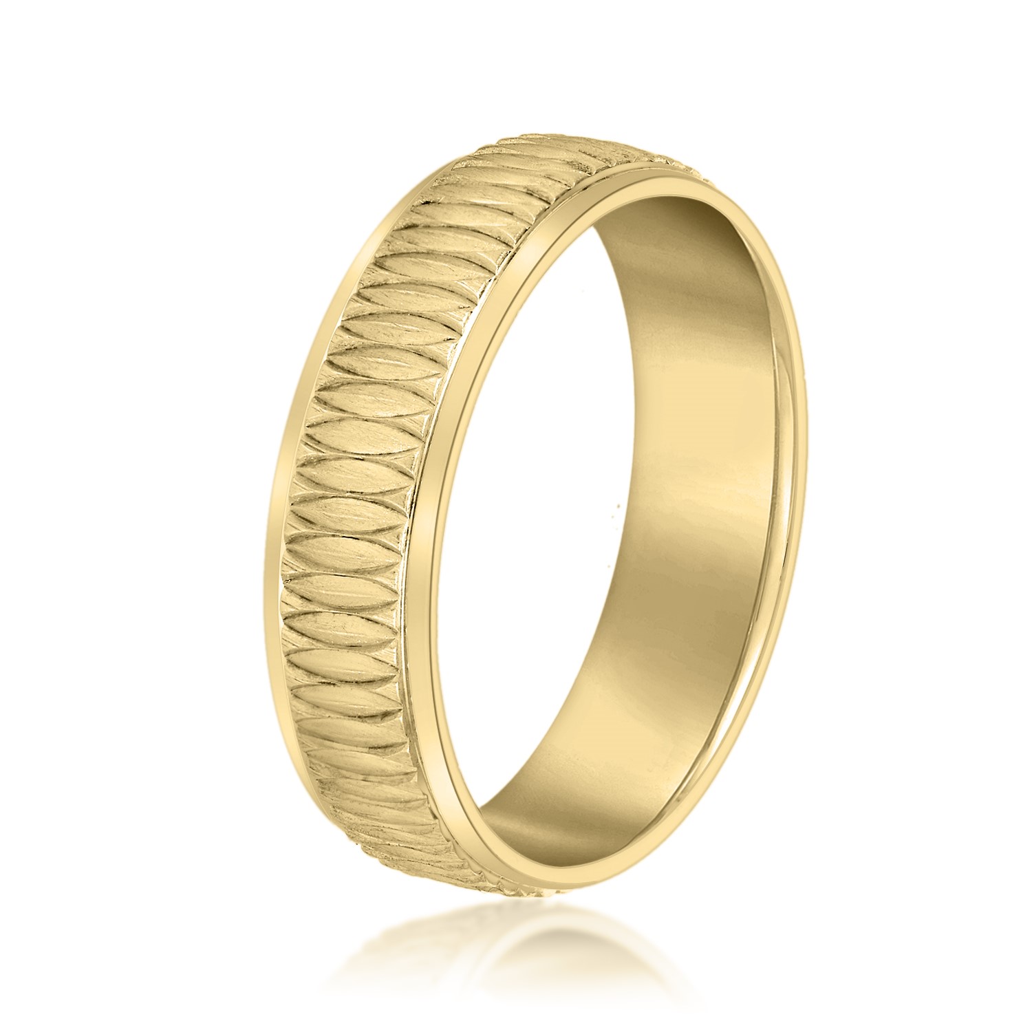  Mens Band Light 5MM Unknown Friendly Weight 10K yellow, white or rose gold - view 4